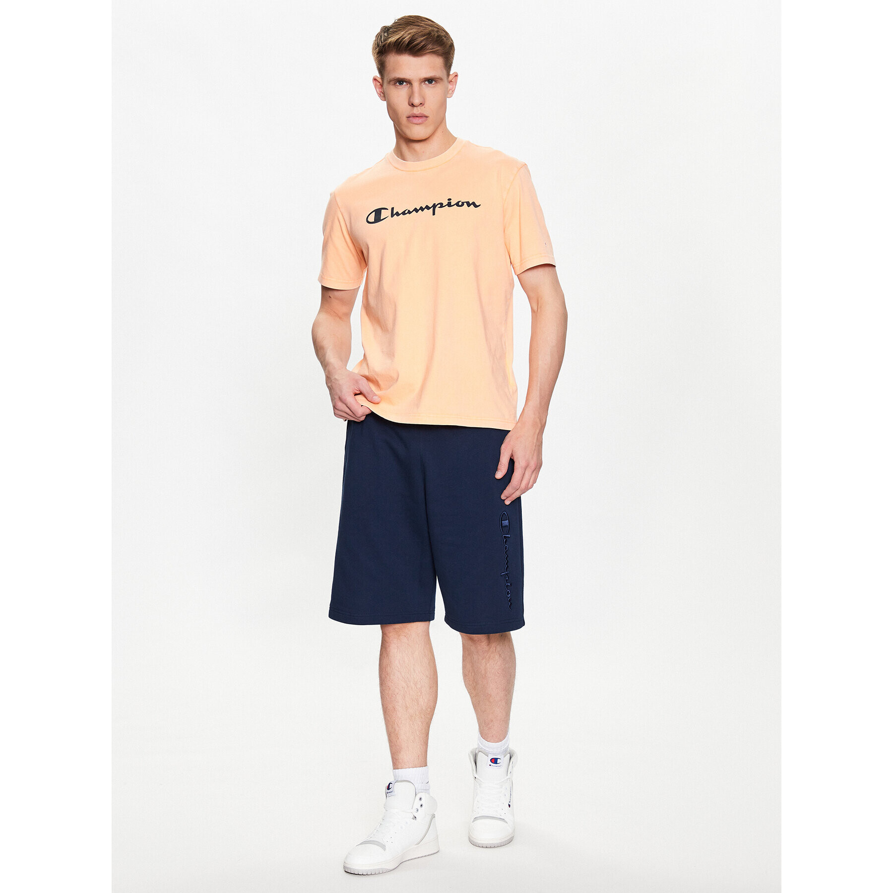 Champion Tricou 218604 Portocaliu Regular Fit - Pled.ro