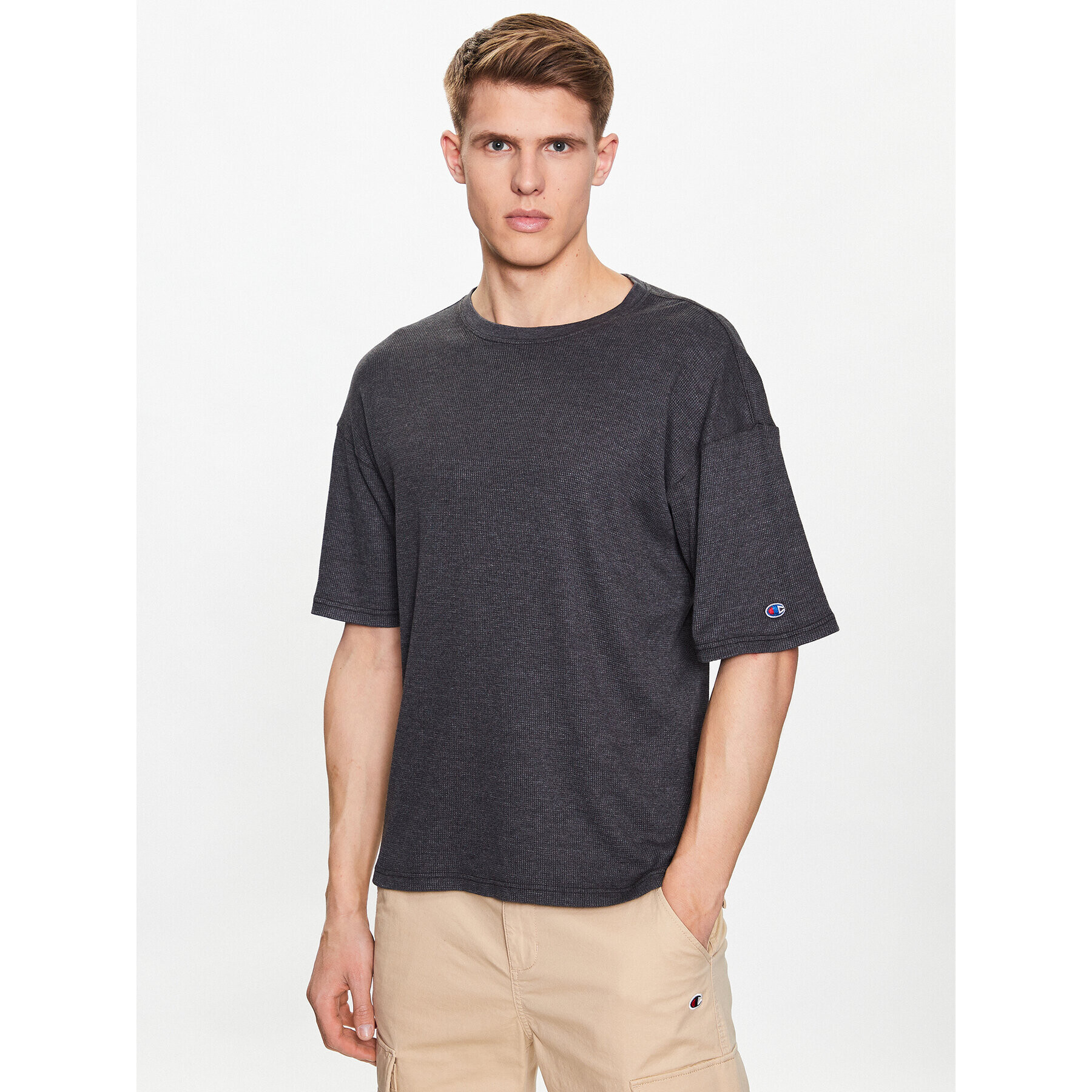 Champion Tricou 218647 Gri Regular Fit - Pled.ro