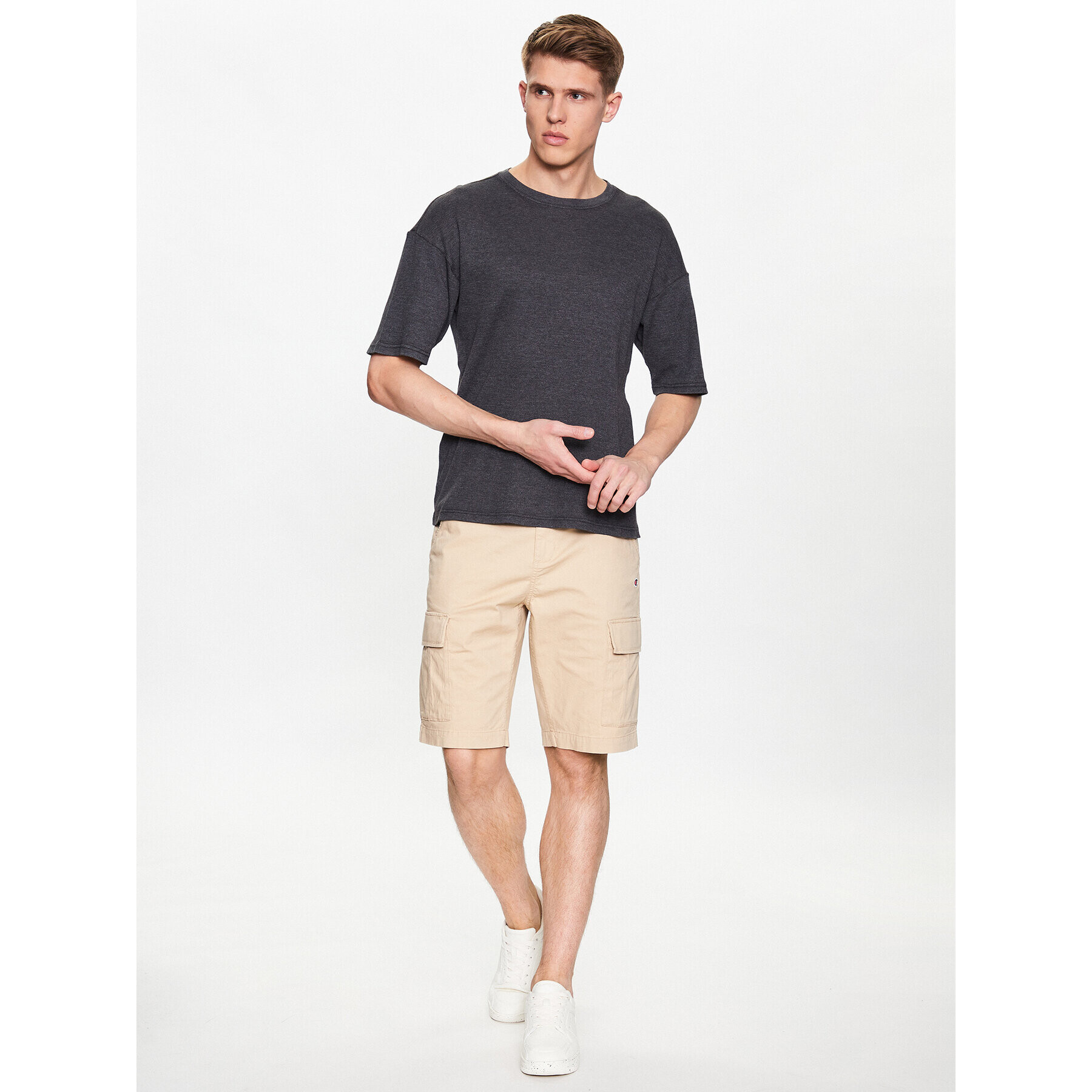 Champion Tricou 218647 Gri Regular Fit - Pled.ro