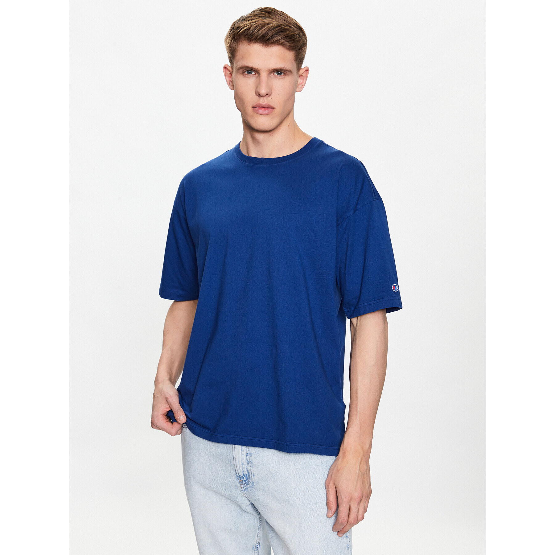 Champion Tricou 218651 Albastru Regular Fit - Pled.ro