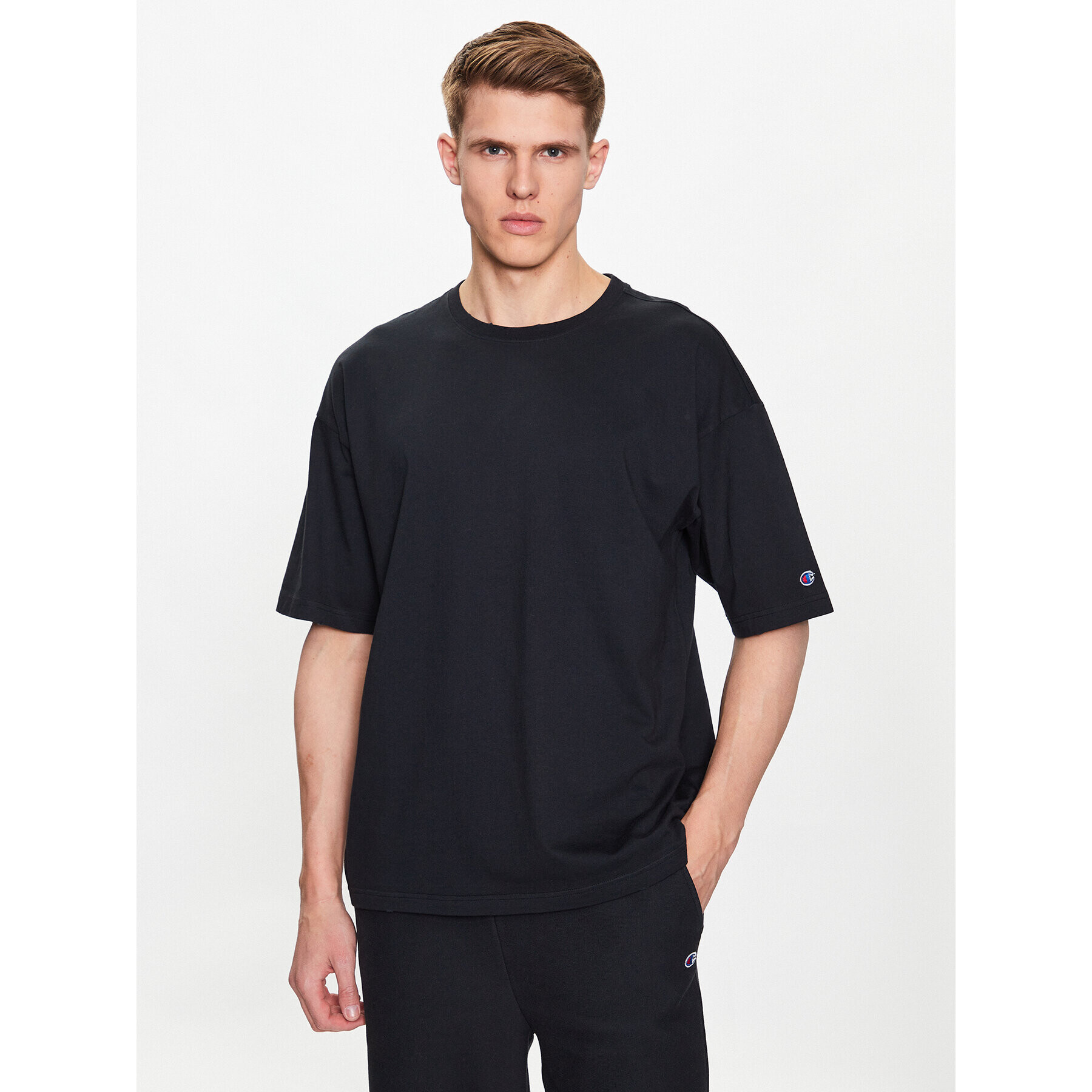 Champion Tricou 218651 Negru Regular Fit - Pled.ro