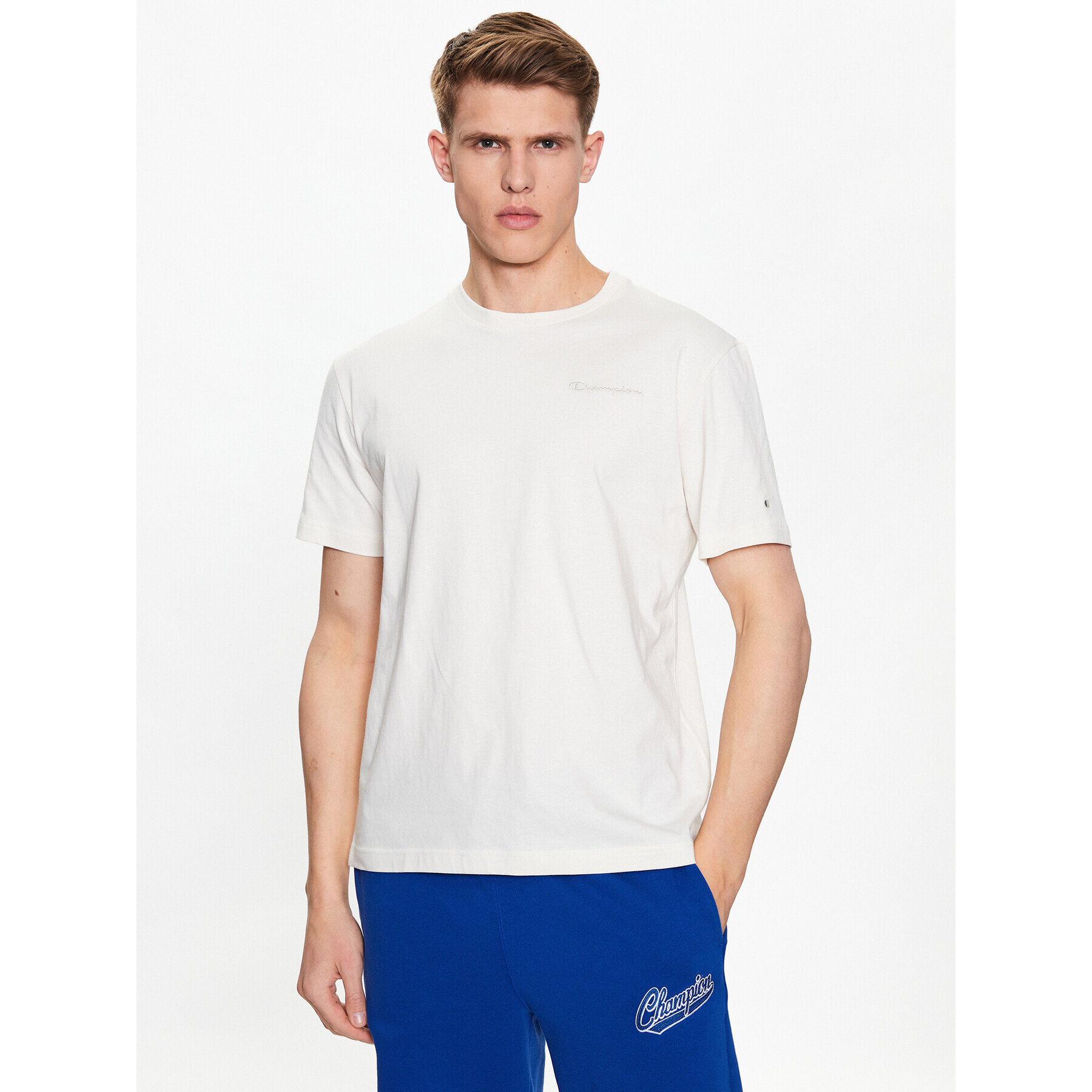 Champion Tricou 218928 Bej Regular Fit - Pled.ro