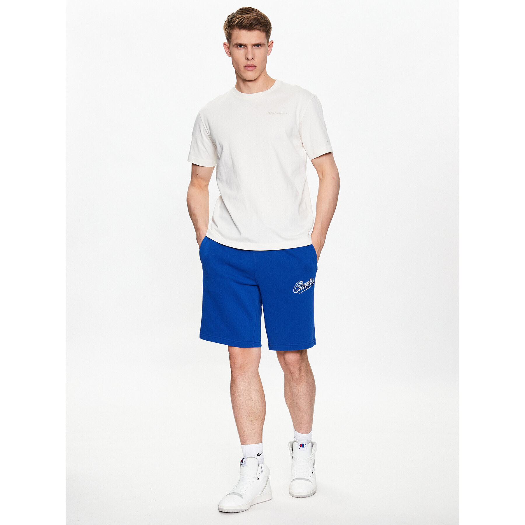 Champion Tricou 218928 Bej Regular Fit - Pled.ro