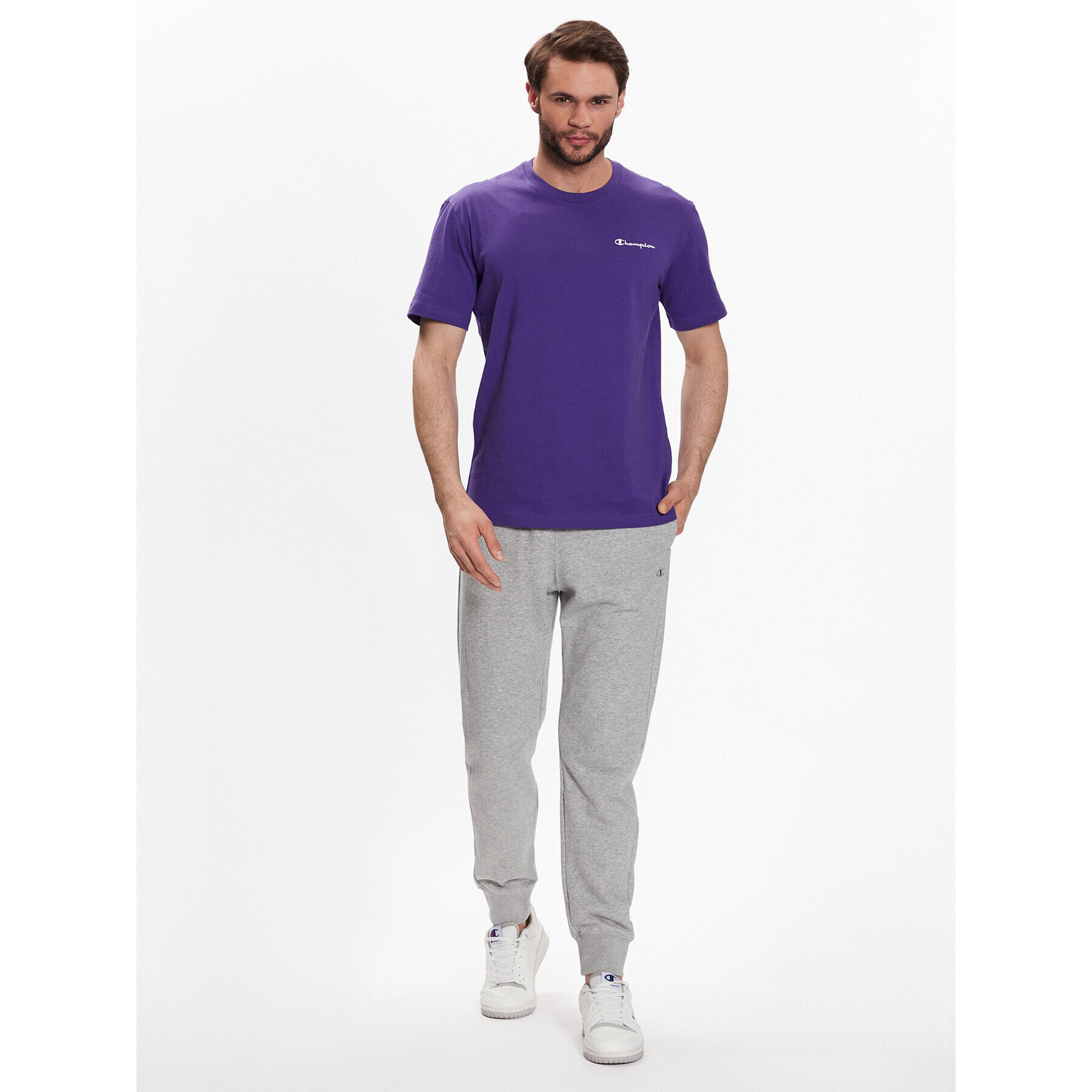 Champion Tricou 218928 Violet Regular Fit - Pled.ro