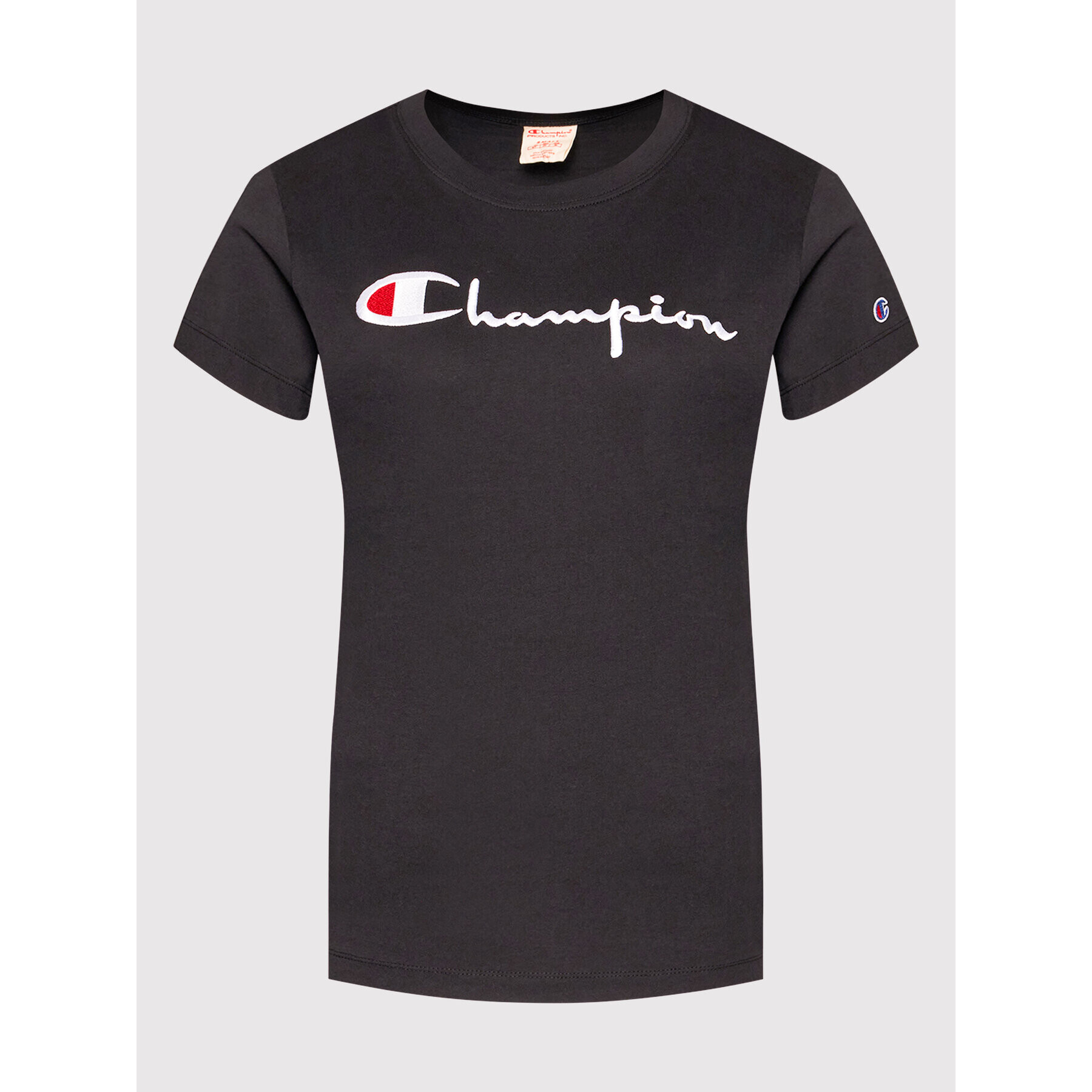 Champion Tricou Big Logo 114128 Negru Regular Fit - Pled.ro