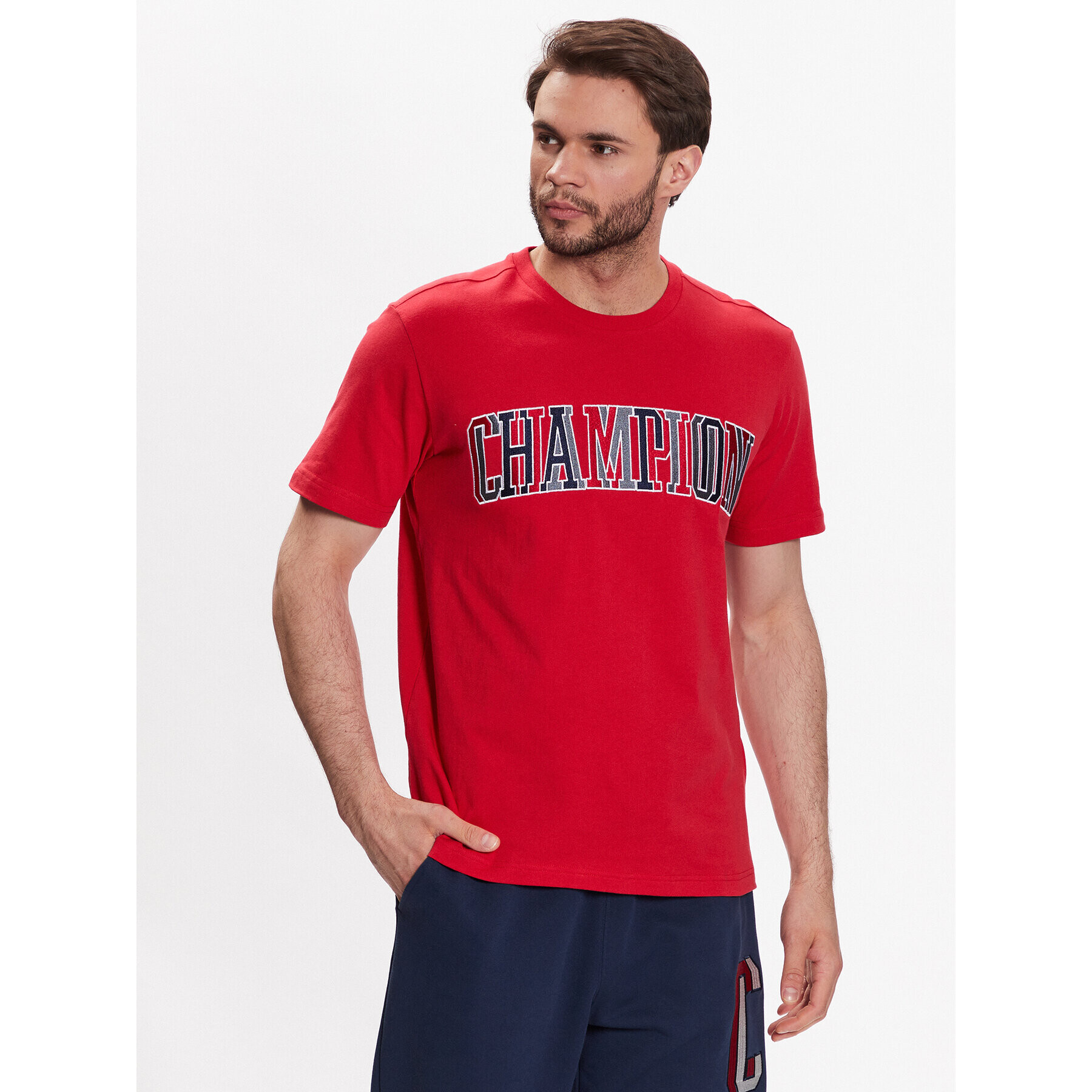 Champion Tricou Bookstore 218512 Roșu Regular Fit - Pled.ro