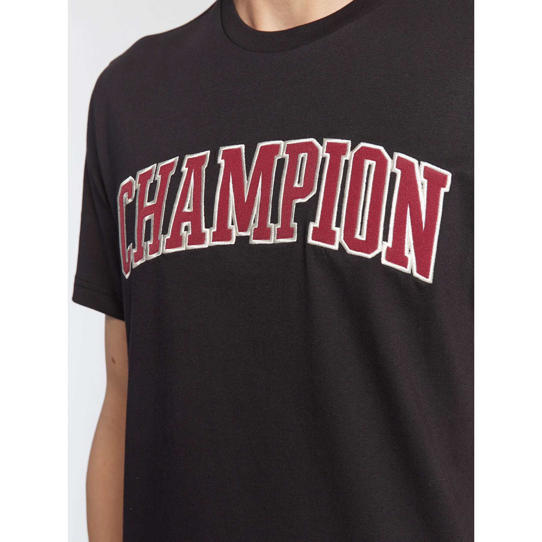 Champion Tricou Bookstore Logo 217882 Negru Regular Fit - Pled.ro