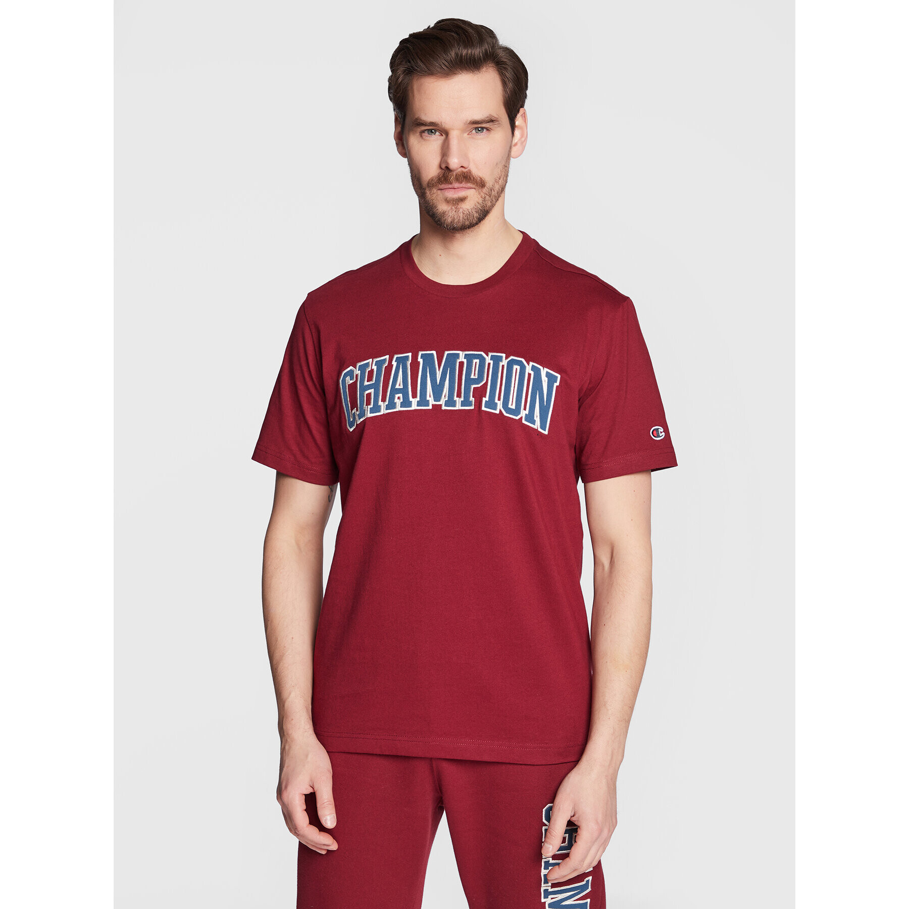 Champion Tricou Bookstore Logo 217882 Vișiniu Regular Fit - Pled.ro