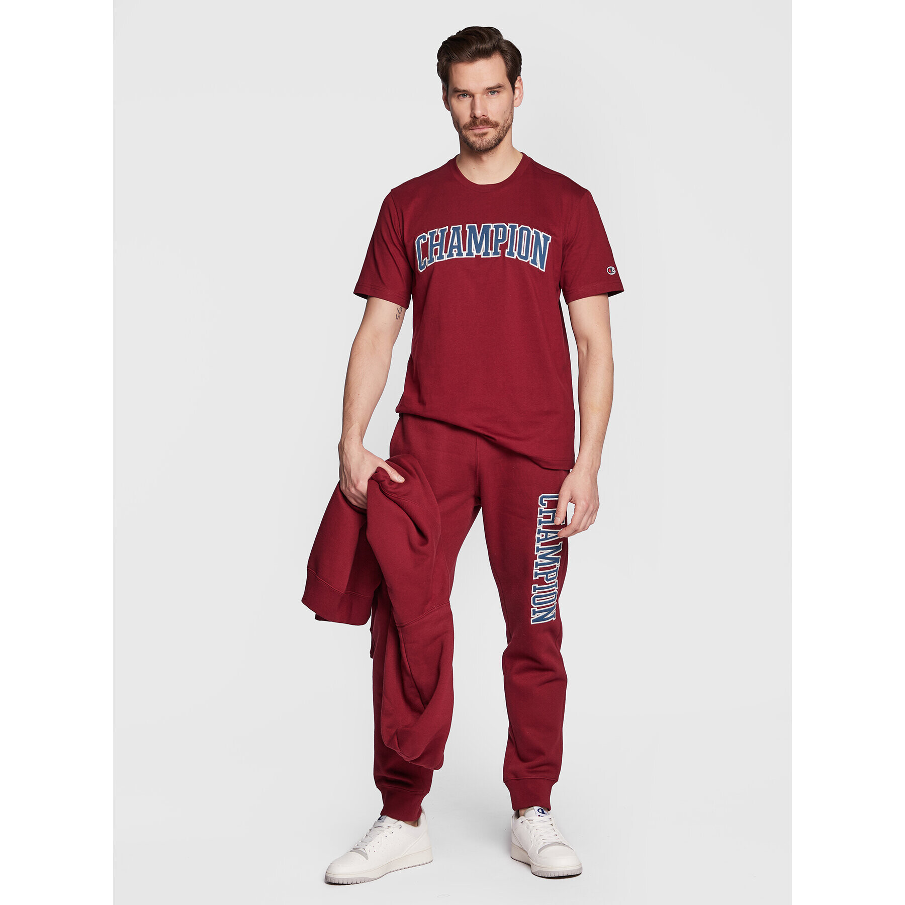 Champion Tricou Bookstore Logo 217882 Vișiniu Regular Fit - Pled.ro