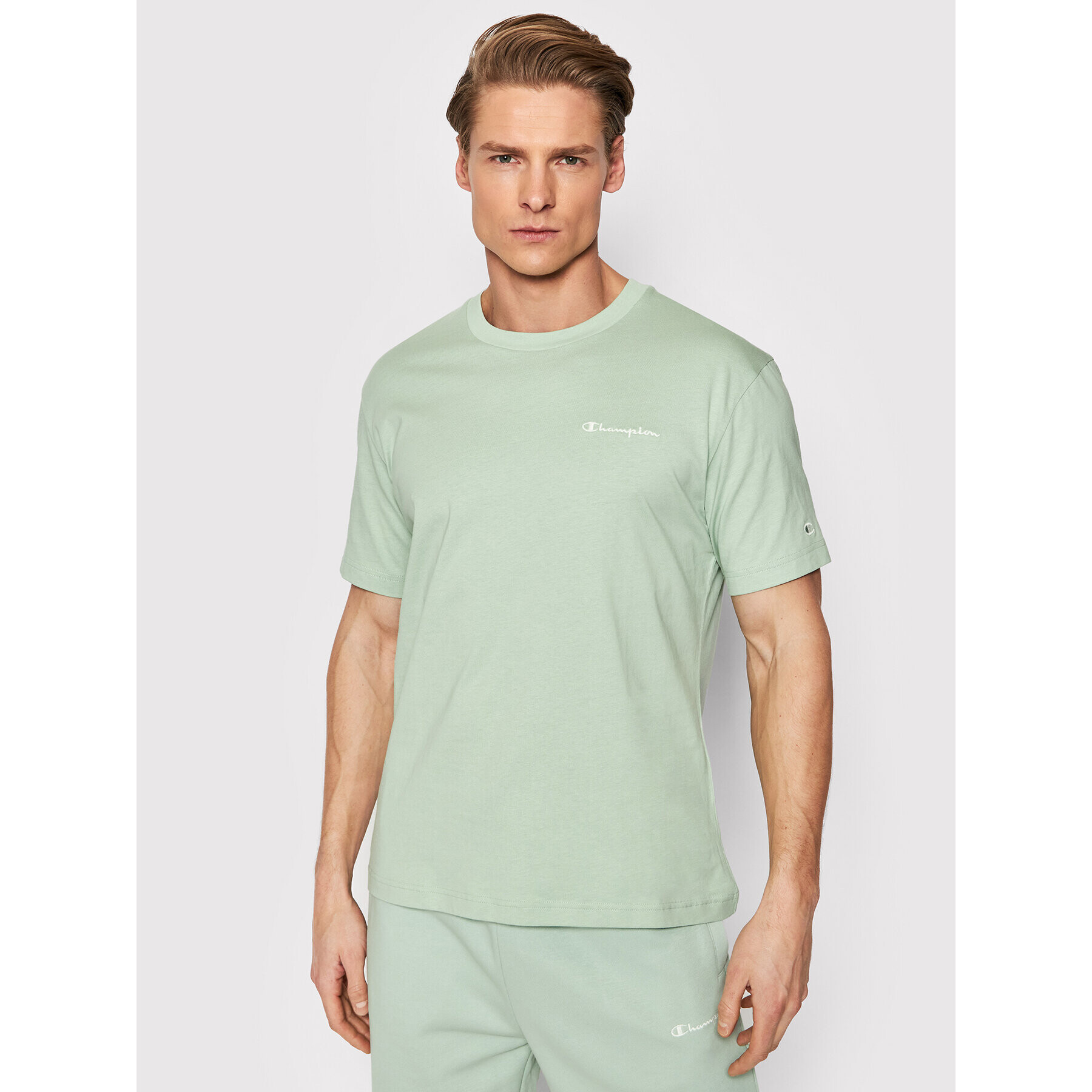 Champion Tricou Eco-Future 217406 Verde Custom Fit - Pled.ro