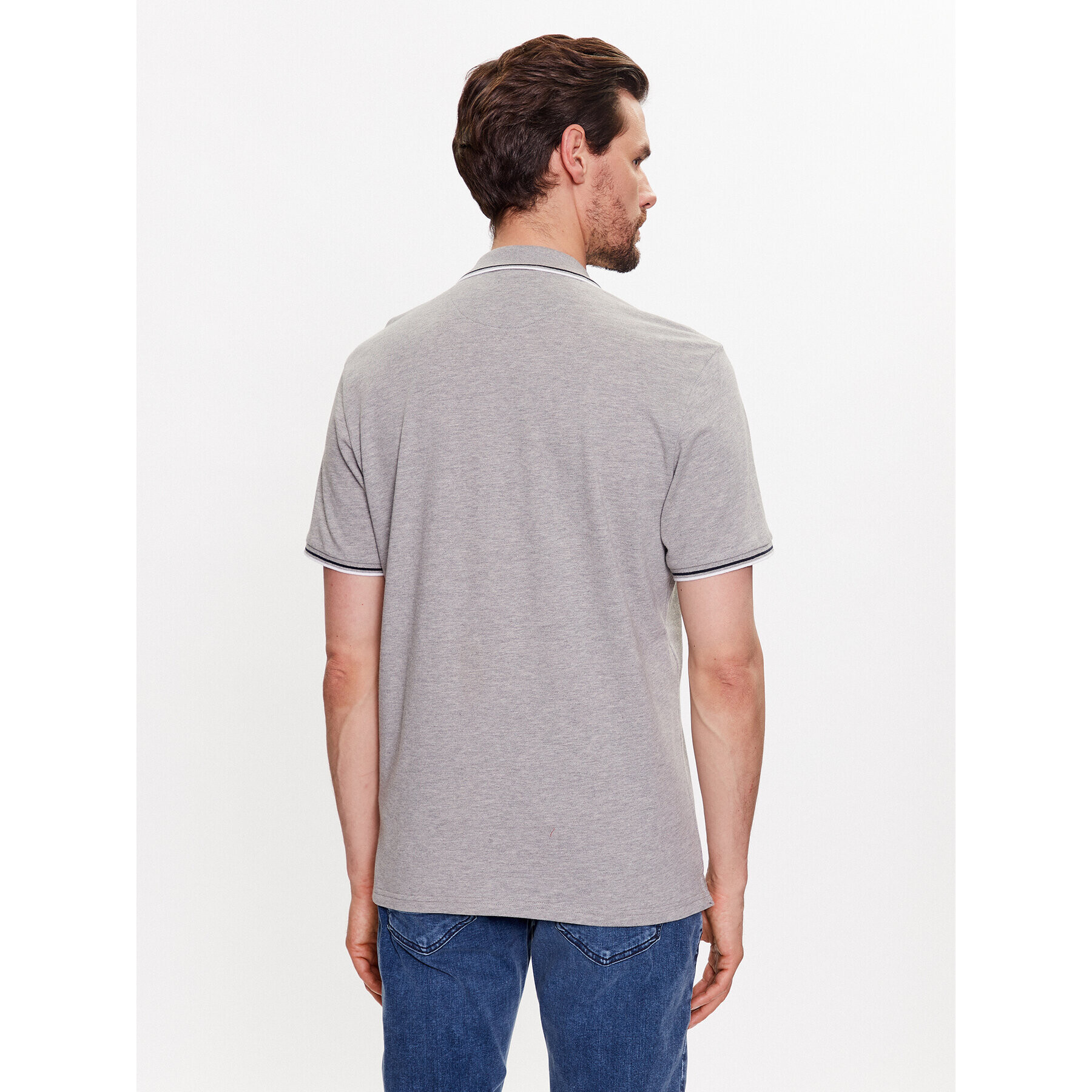 Champion Tricou polo 218755 Gri Regular Fit - Pled.ro