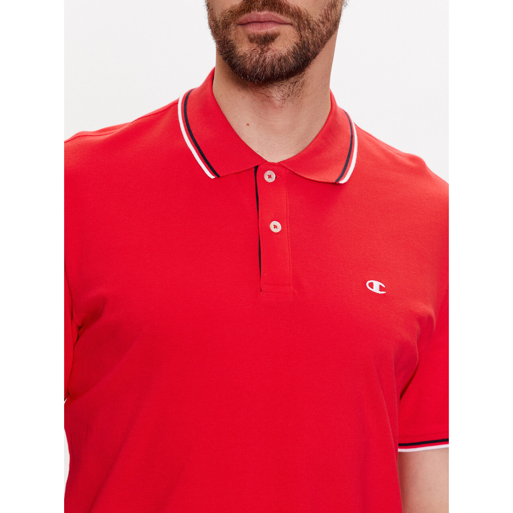 Champion Tricou polo 218755 Roșu Regular Fit - Pled.ro