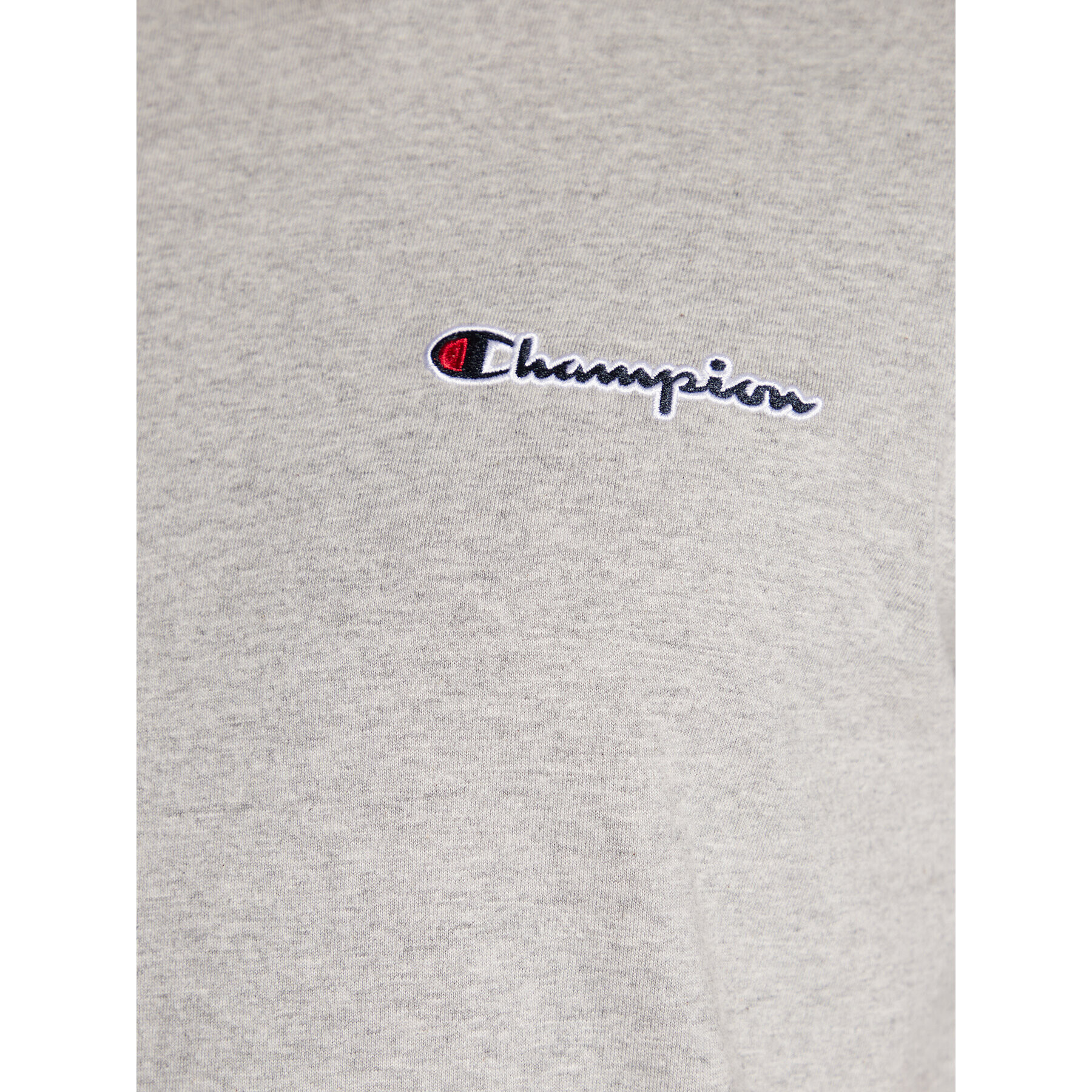 Champion Tricou Small Script Logo Embroidery 218006 Gri Regular Fit - Pled.ro