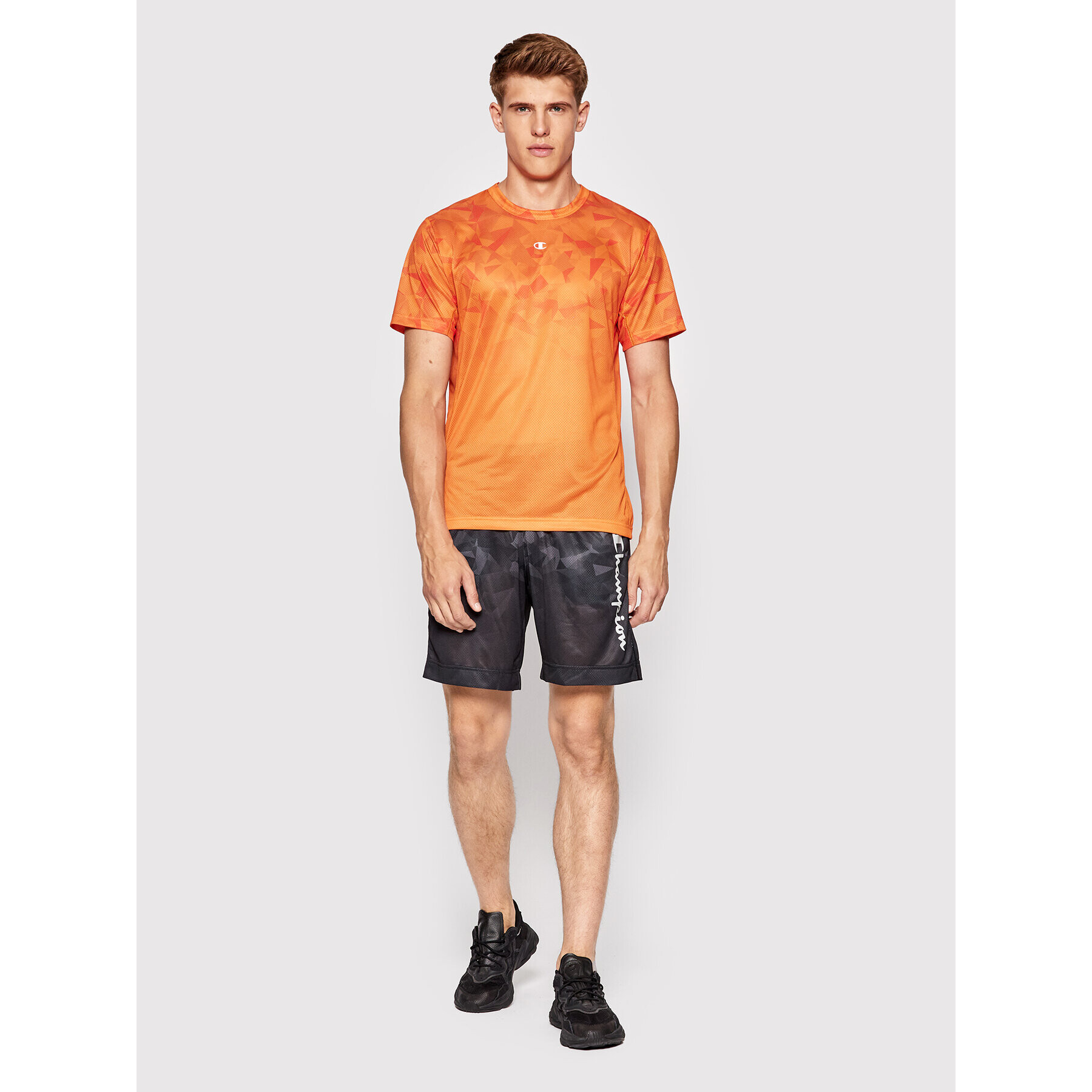 Champion Tricou tehnic 217093 Portocaliu Athletic Fit - Pled.ro