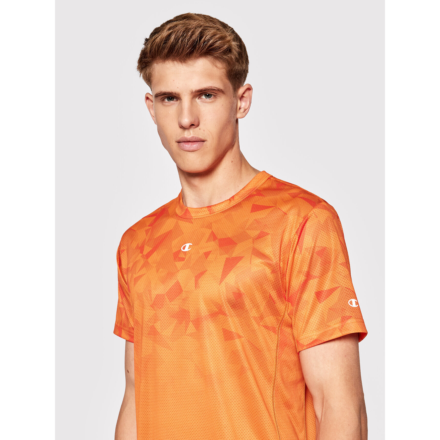 Champion Tricou tehnic 217093 Portocaliu Athletic Fit - Pled.ro