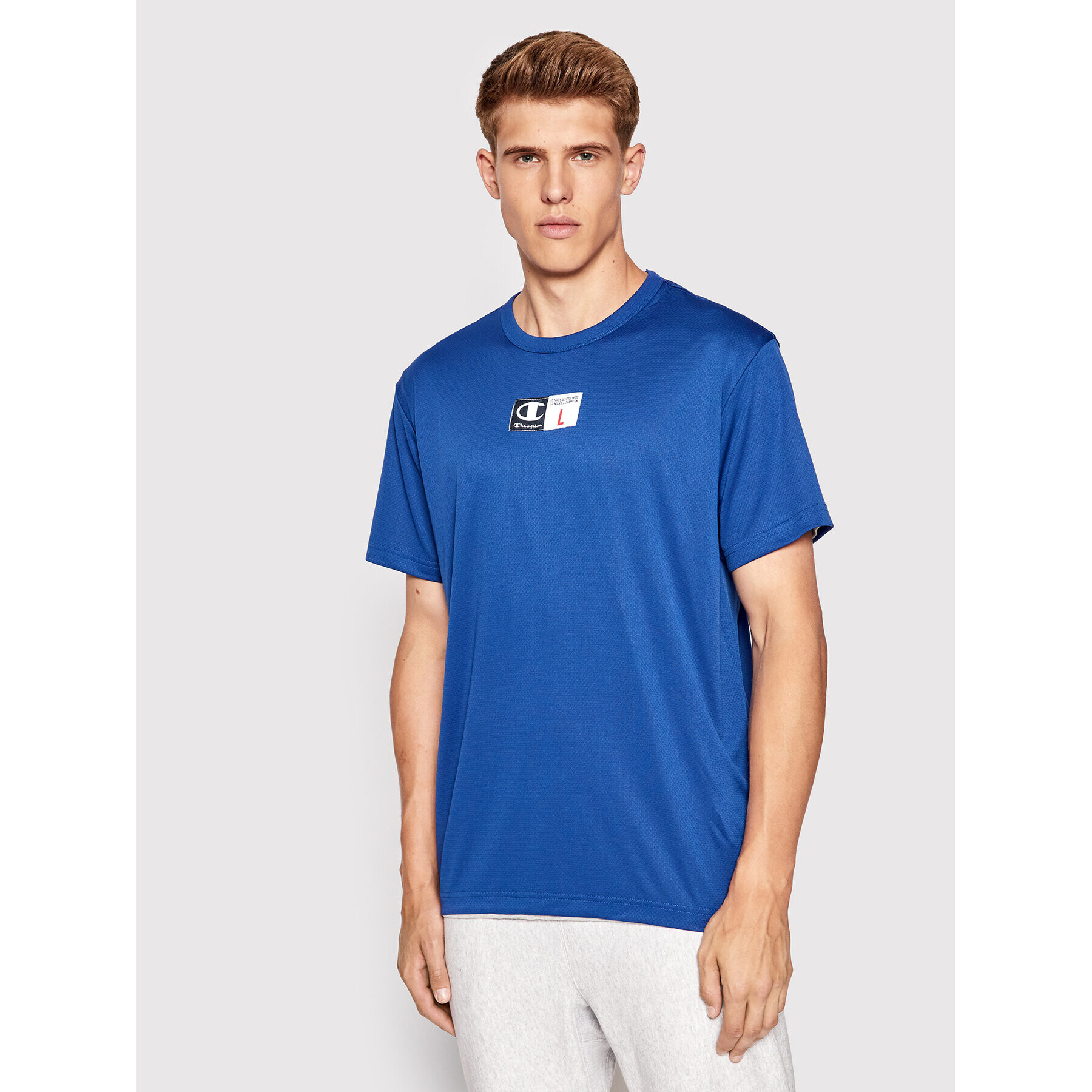 Champion Tricou tehnic Reversible 217127 Gri Athletic Fit - Pled.ro