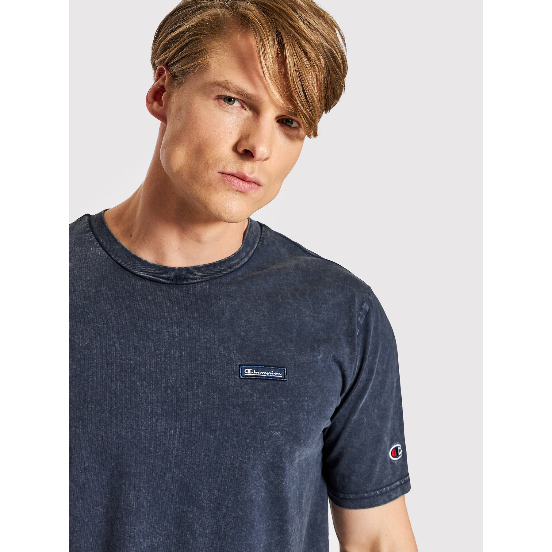 Champion Tricou Urban Leisure 217088 Bleumarin Regular Fit - Pled.ro