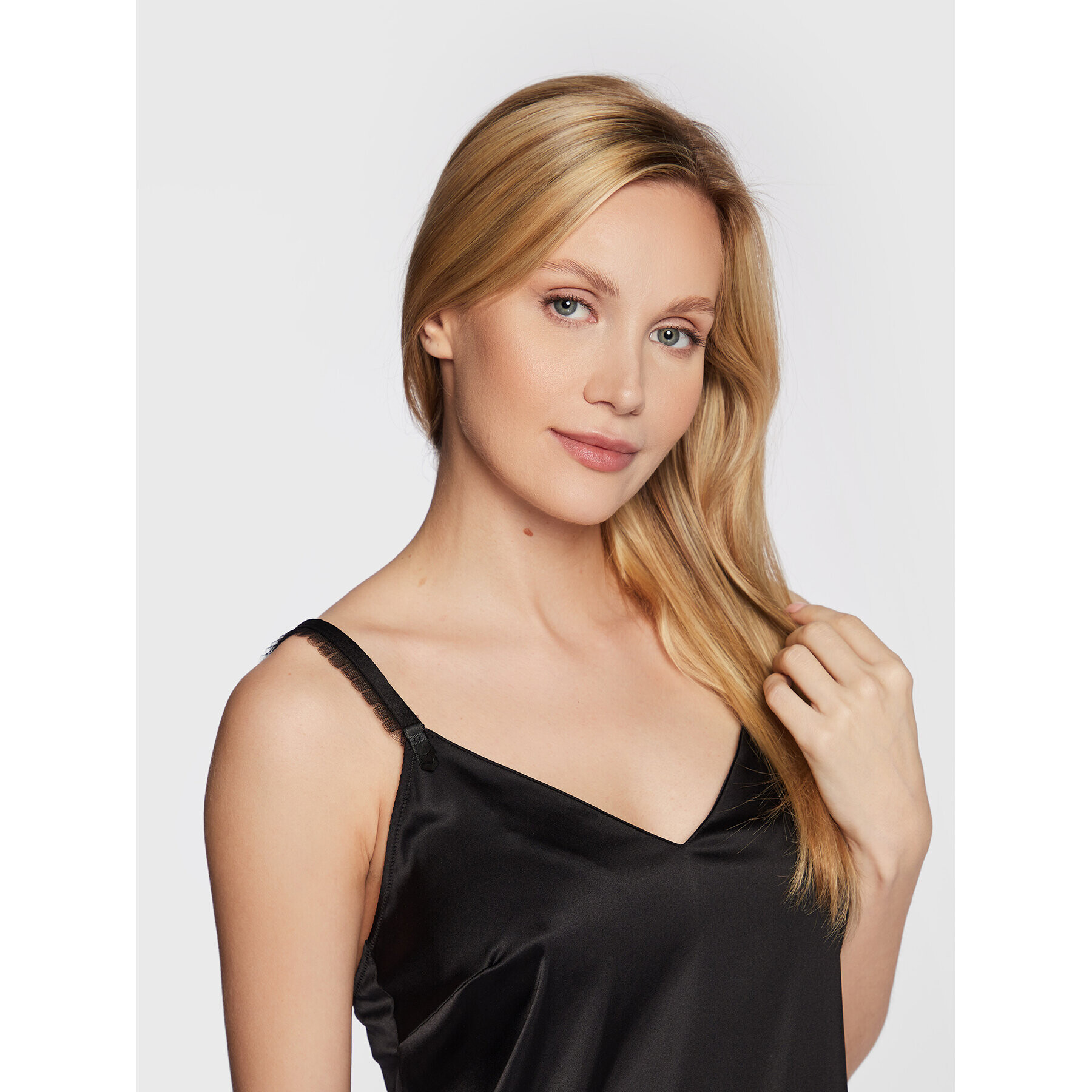 Chantal Thomass Cămașă de noapte Fascinante T220374 Negru Regular Fit - Pled.ro