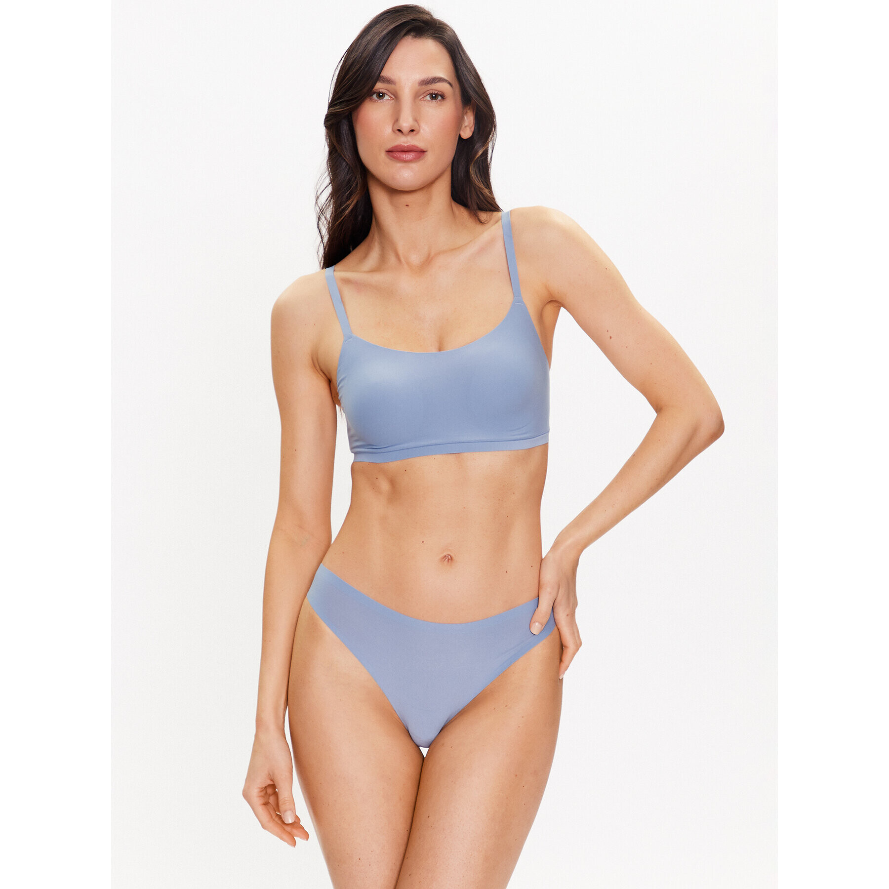 Chantelle Chilot tanga Soft Stretch C26490 Albastru - Pled.ro