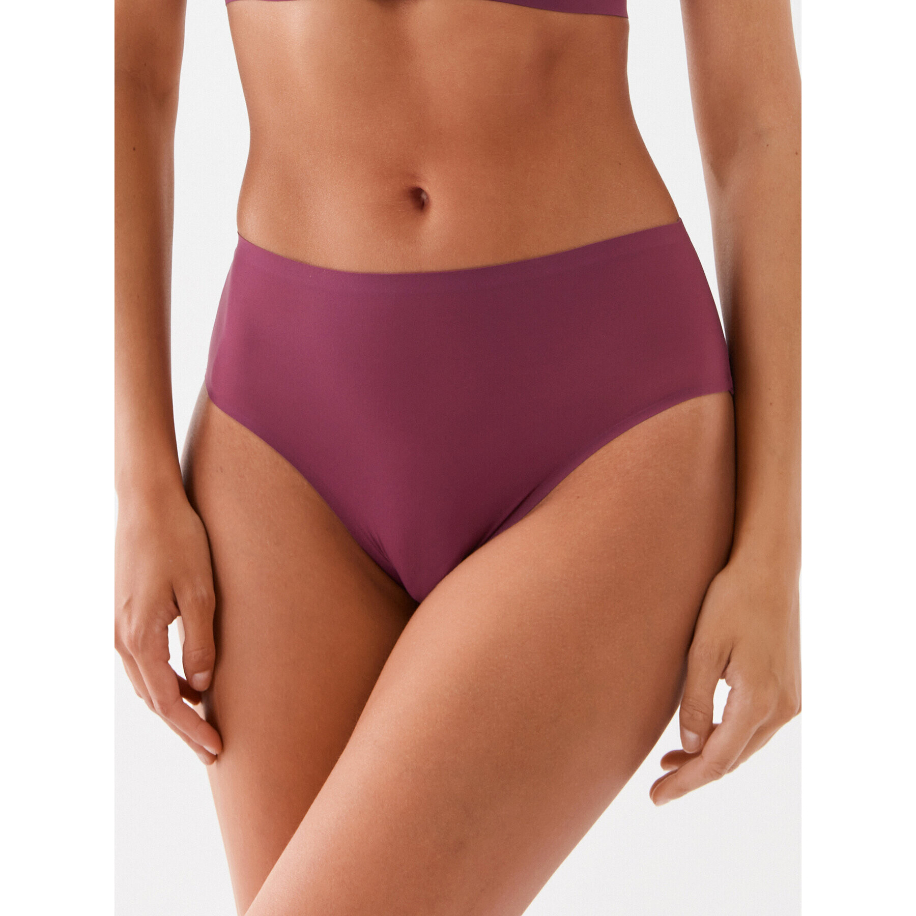 Chantelle Chiloți clasici cu talie înaltă Softstretch C10670 Violet - Pled.ro