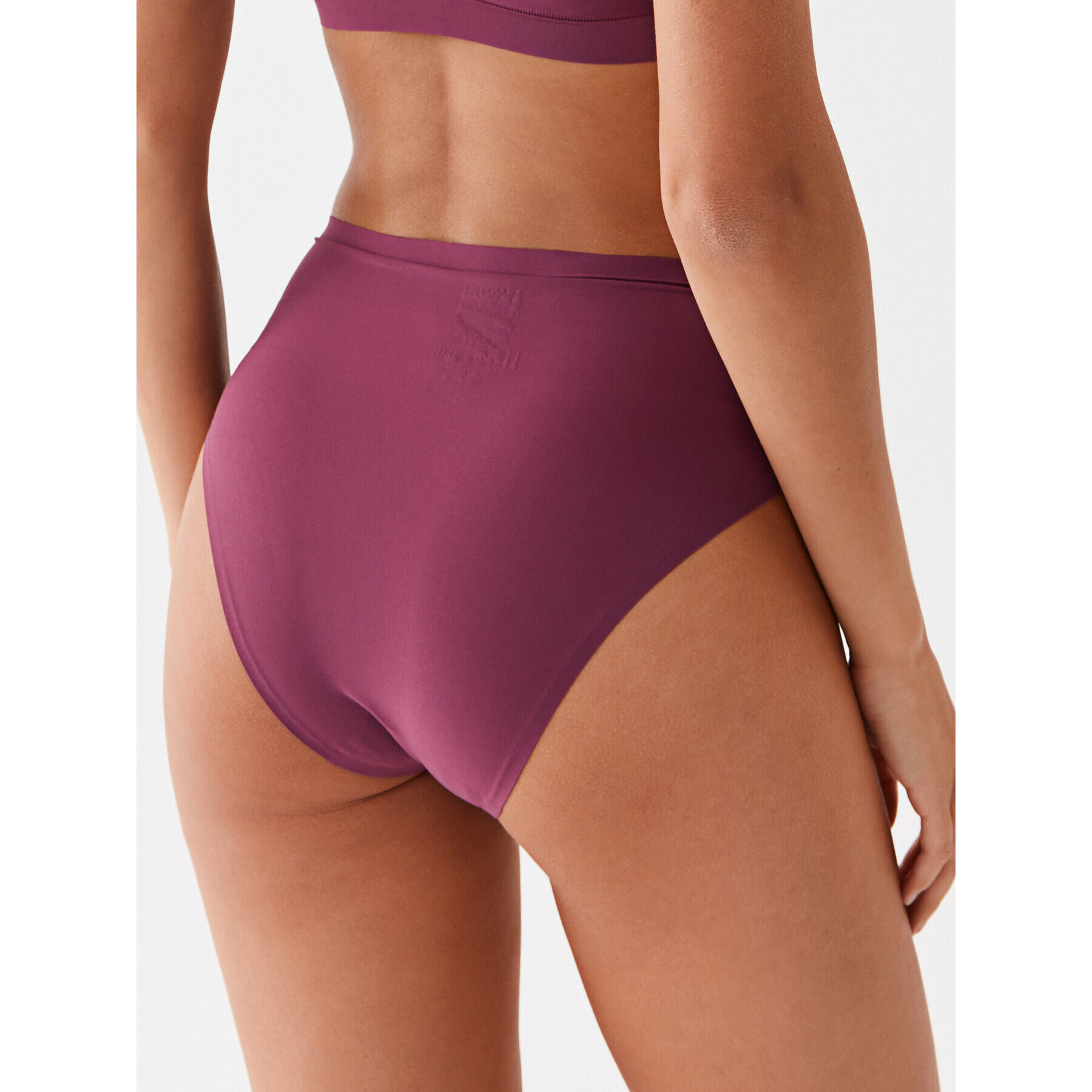 Chantelle Chiloți clasici cu talie înaltă Softstretch C10670 Violet - Pled.ro