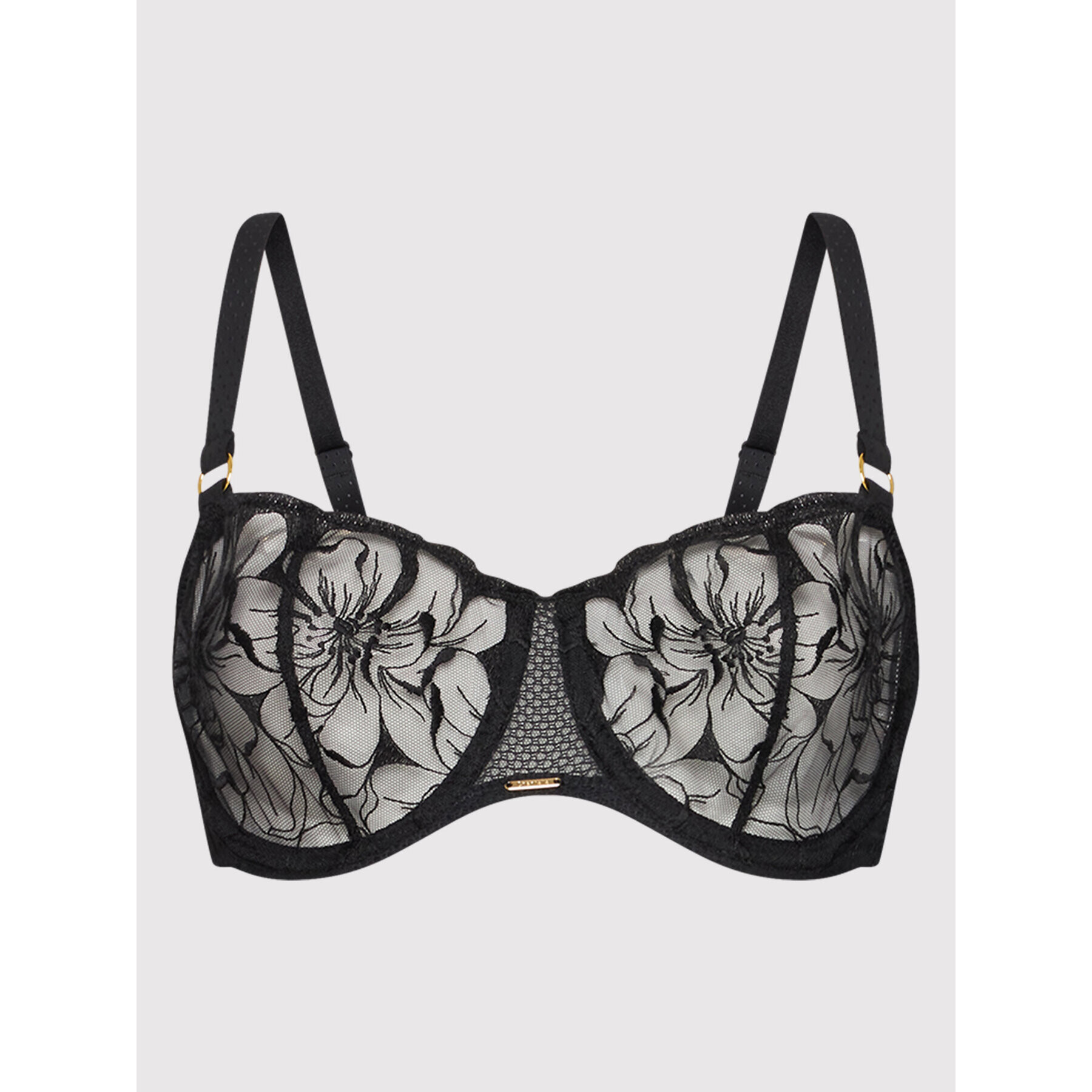 Chantelle Sutien Balconette Fleurs C12M50 Negru - Pled.ro