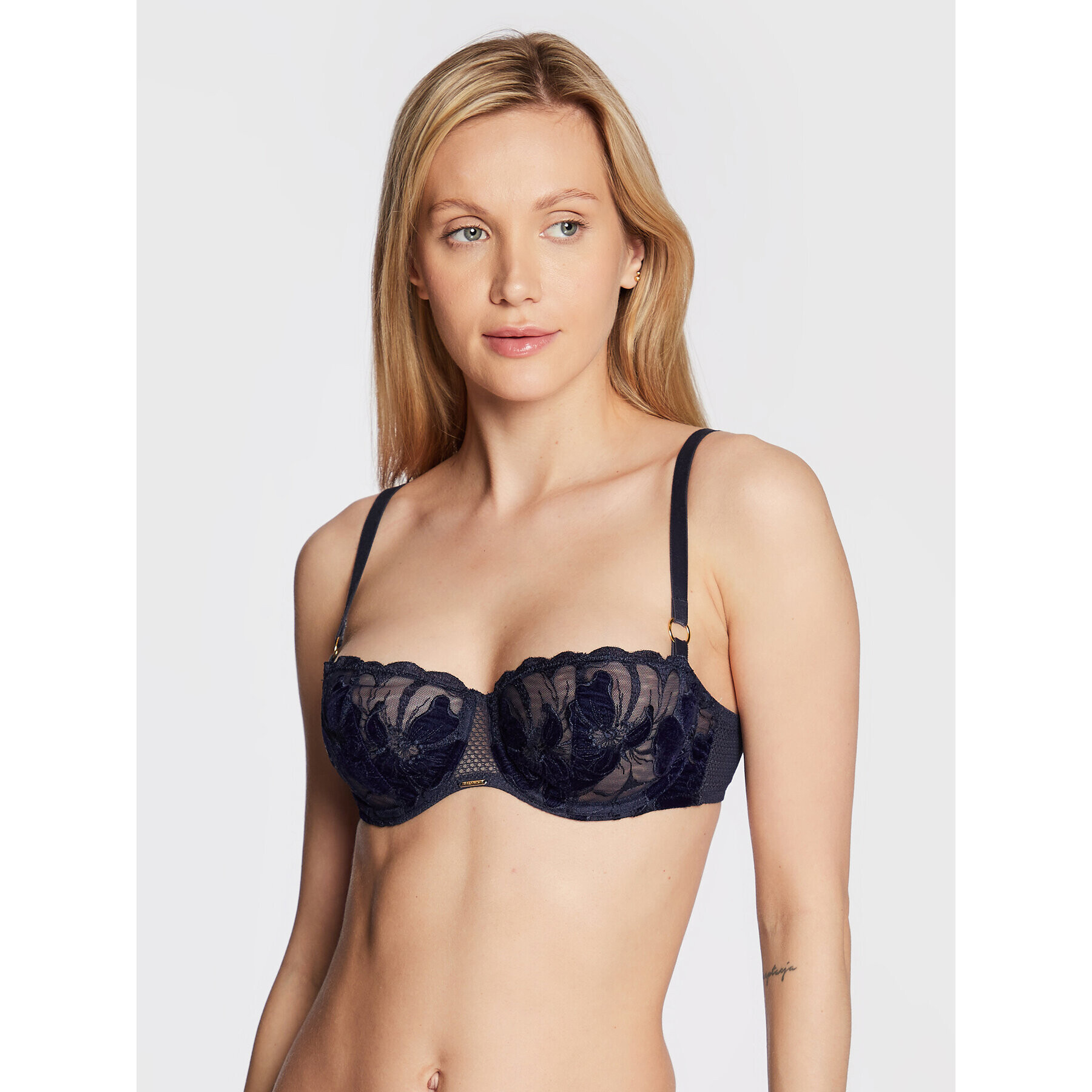 Chantelle Sutien Balconette Fleurs Signature C12Q50 Bleumarin - Pled.ro