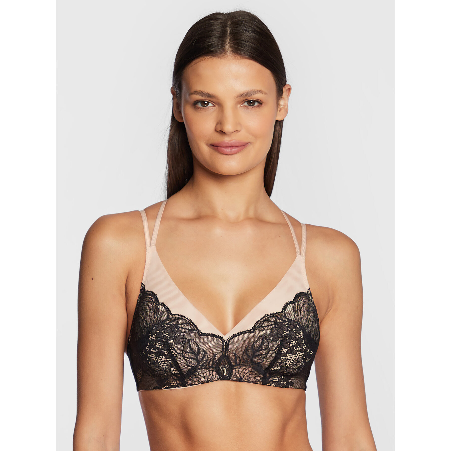 Chantelle Sutien Bralette Midnight Flowers C12N80 Negru - Pled.ro