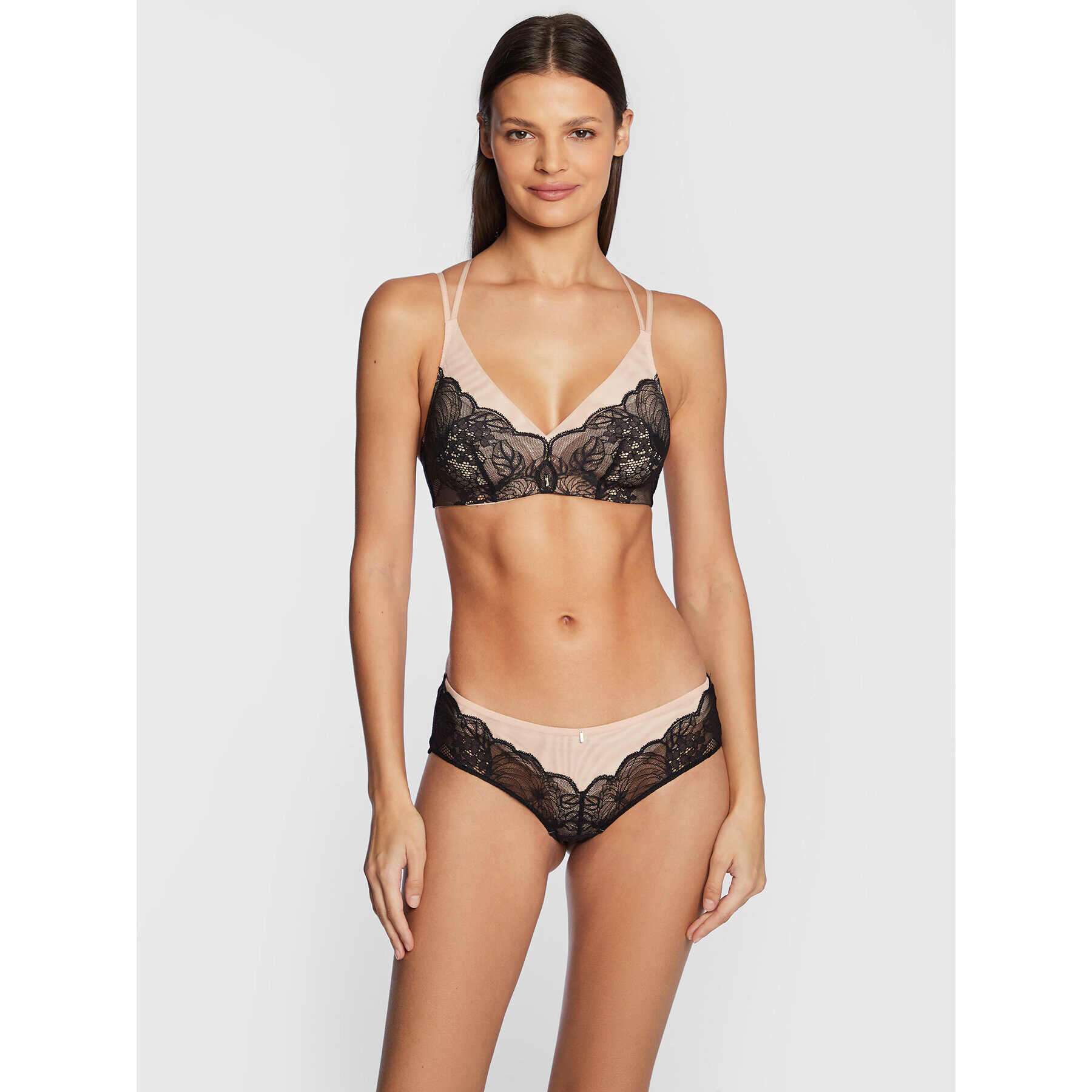 Chantelle Sutien Bralette Midnight Flowers C12N80 Negru - Pled.ro