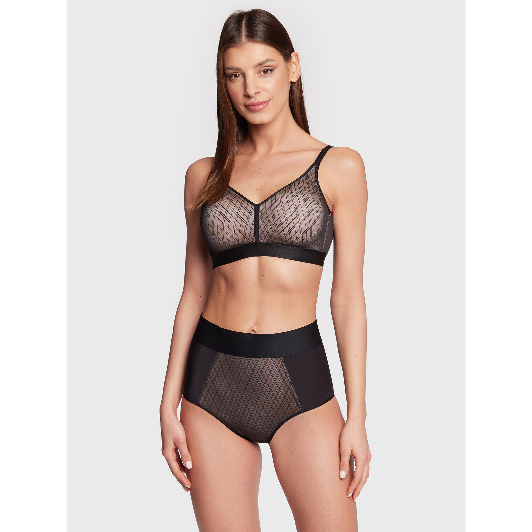 Chantelle Sutien fără armătură Smooth Lines C11N80 Negru - Pled.ro