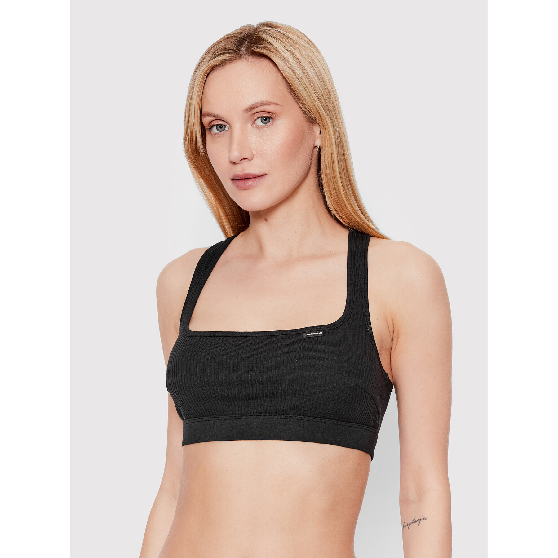 Chantelle Sutien top Cotton Comfort C15P10 Negru - Pled.ro