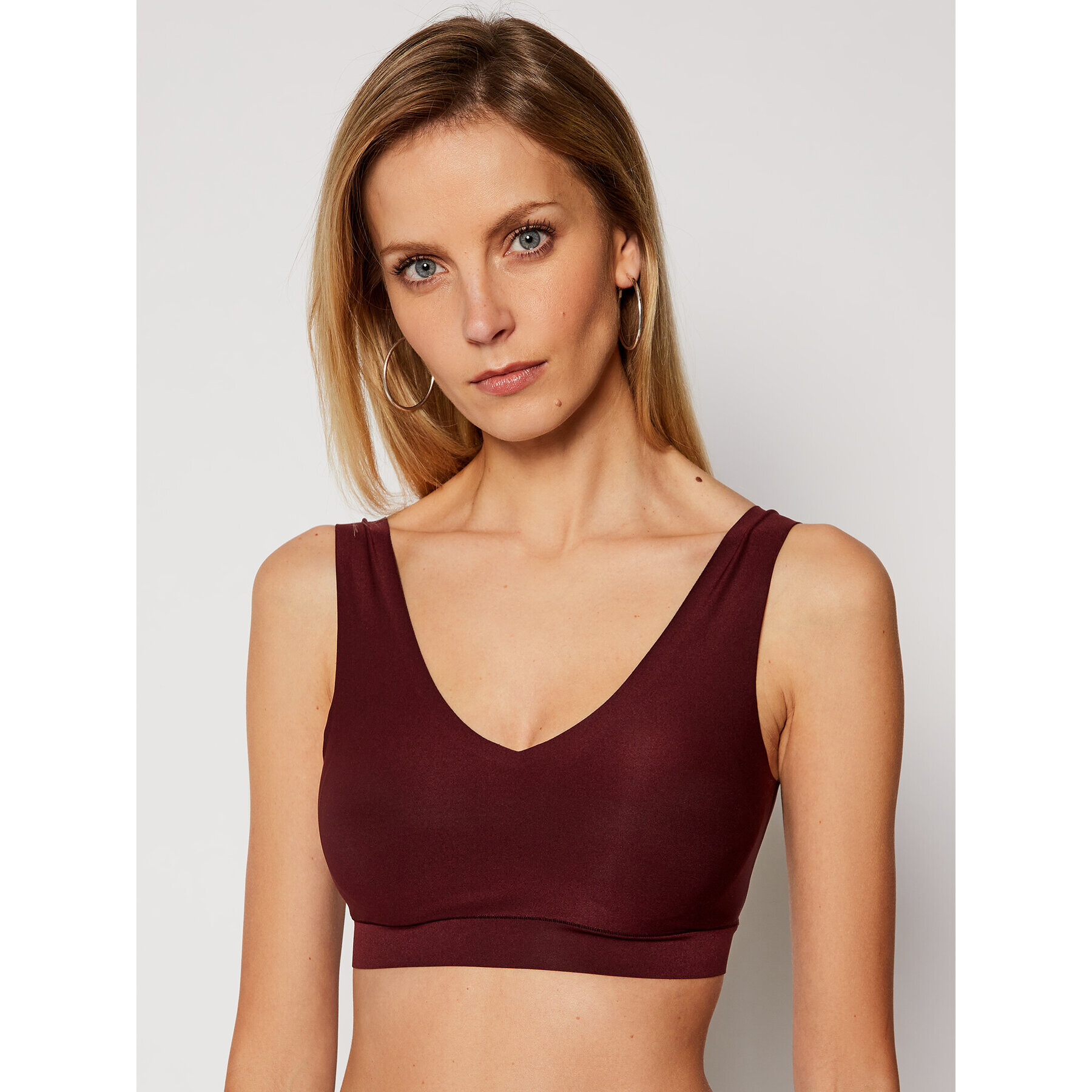 Chantelle Sutien top Soft Stretch C16A10 Vișiniu - Pled.ro