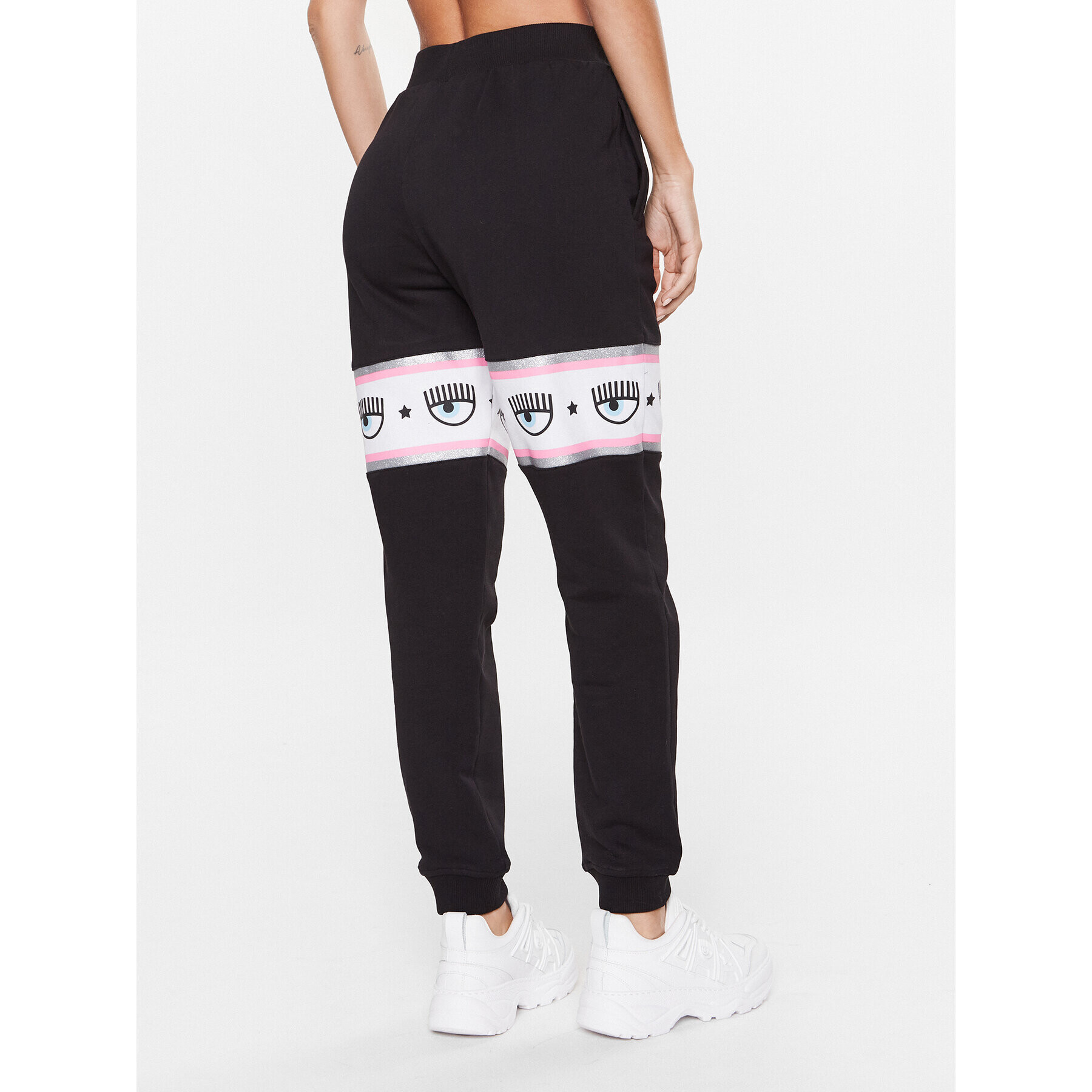 Chiara Ferragni Pantaloni trening 74CBAF01 Negru Regular Fit - Pled.ro