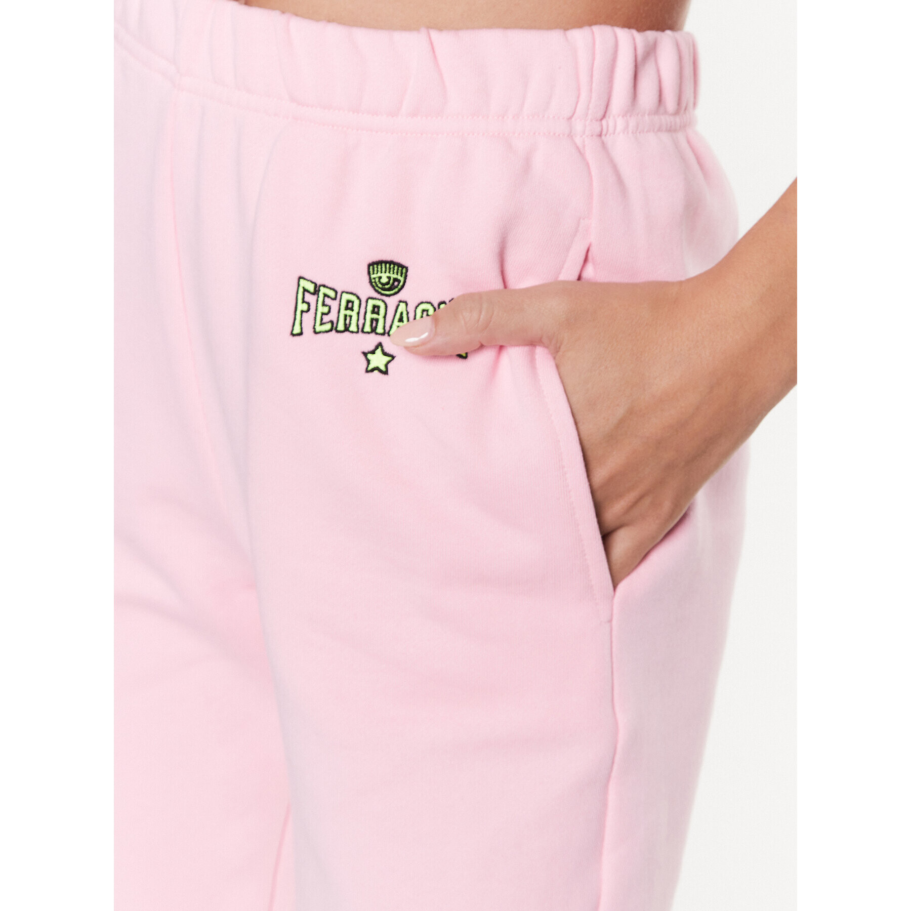 Chiara Ferragni Pantaloni trening 74CBAT01 Roz Regular Fit - Pled.ro