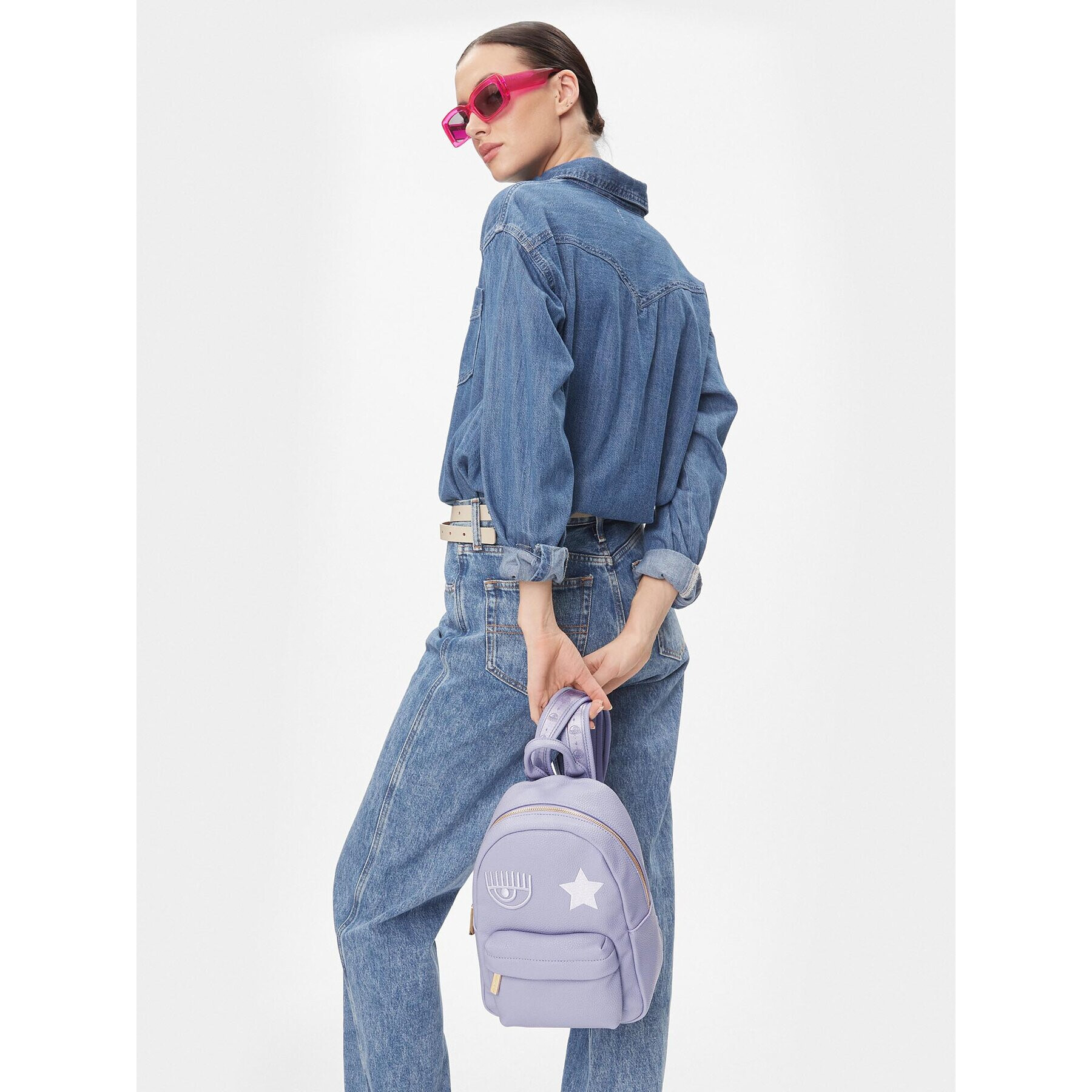 Chiara Ferragni Rucsac 75SB4BO1 Violet - Pled.ro