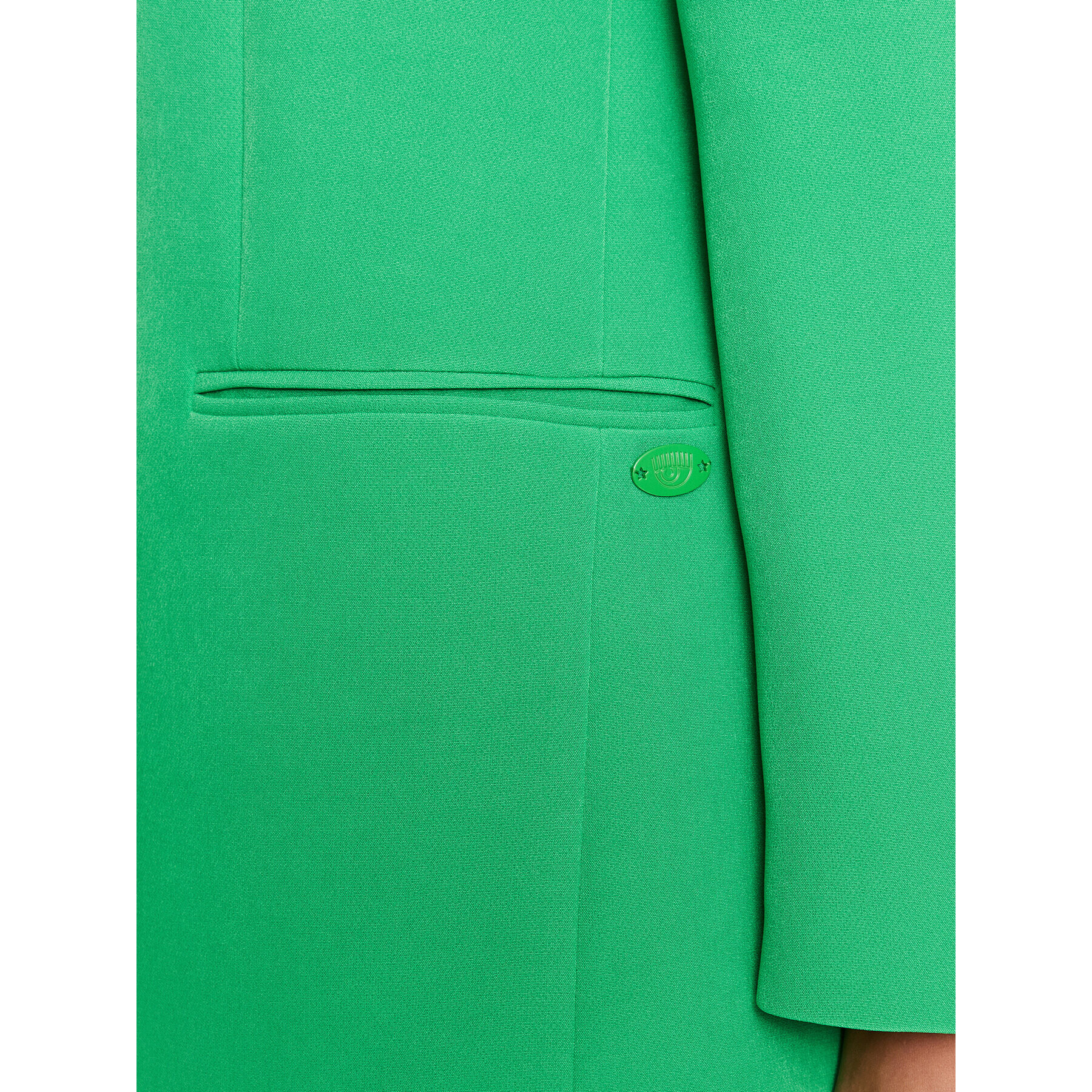 Chiara Ferragni Sacou 74CBQ711 Verde Regular Fit - Pled.ro