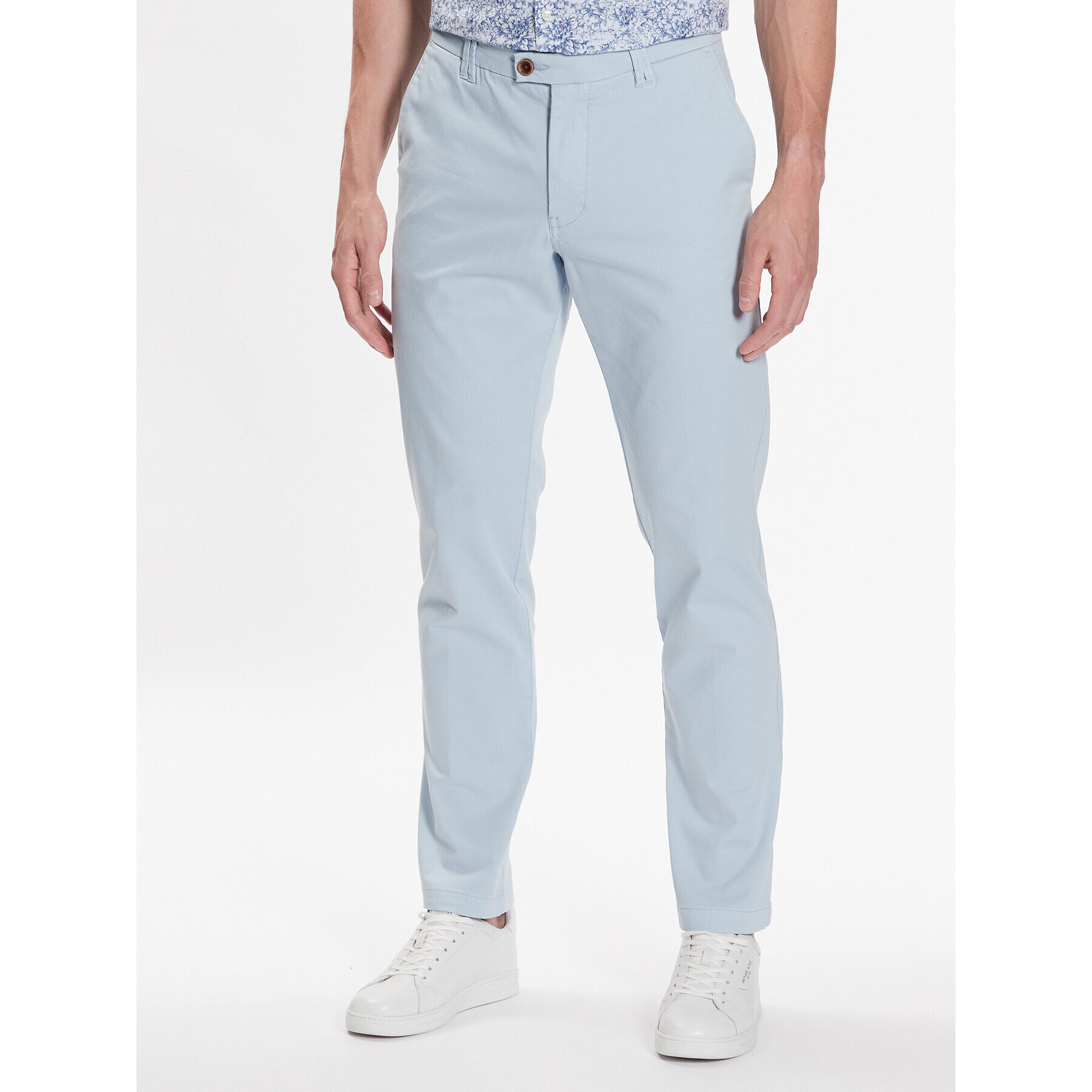 CINQUE Pantaloni chino Ciwood_2 2051 Albastru Slim Fit - Pled.ro