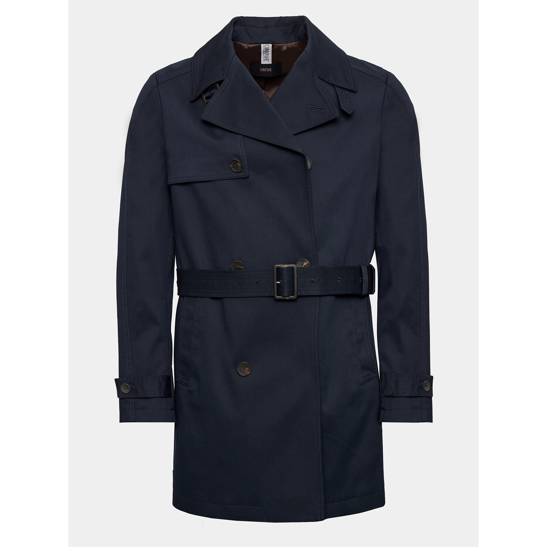 CINQUE Trench Cidouble 2007 Bleumarin Regular Fit - Pled.ro