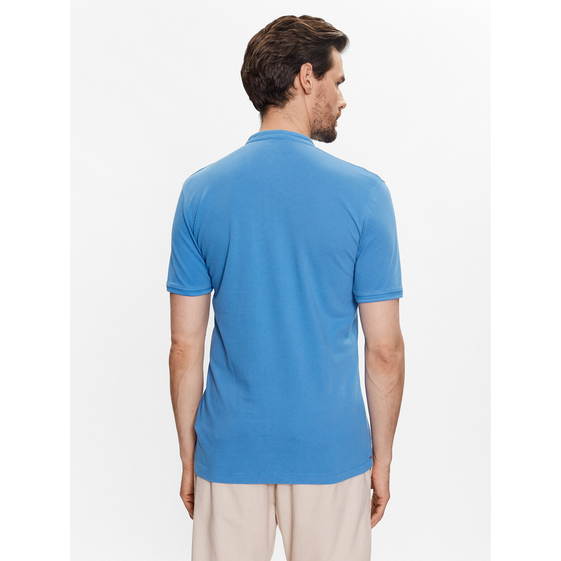 CINQUE Tricou polo Cilano 2935 Albastru Shaped Fit - Pled.ro