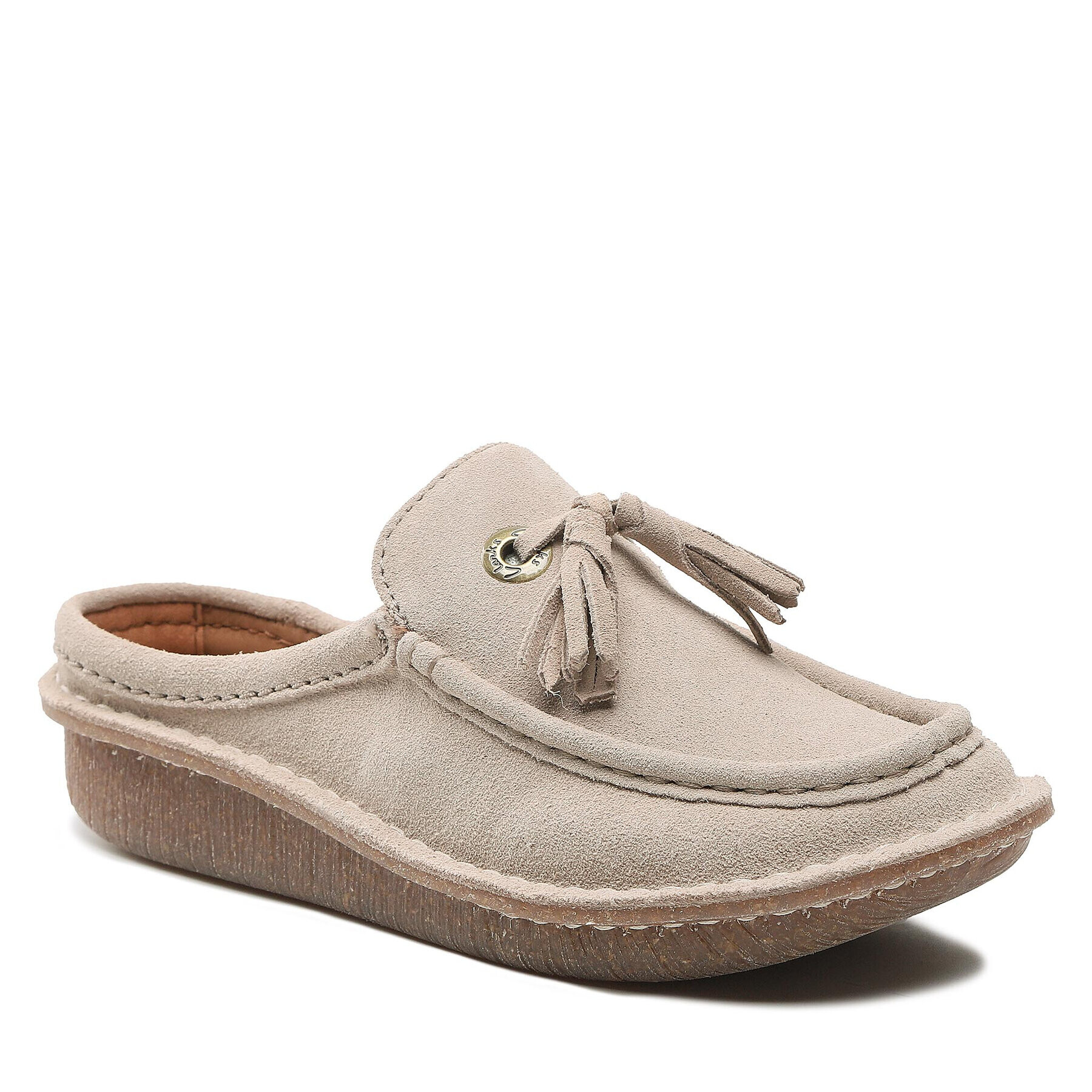 Clarks Șlapi Funny Clog 261643844 Bej - Pled.ro