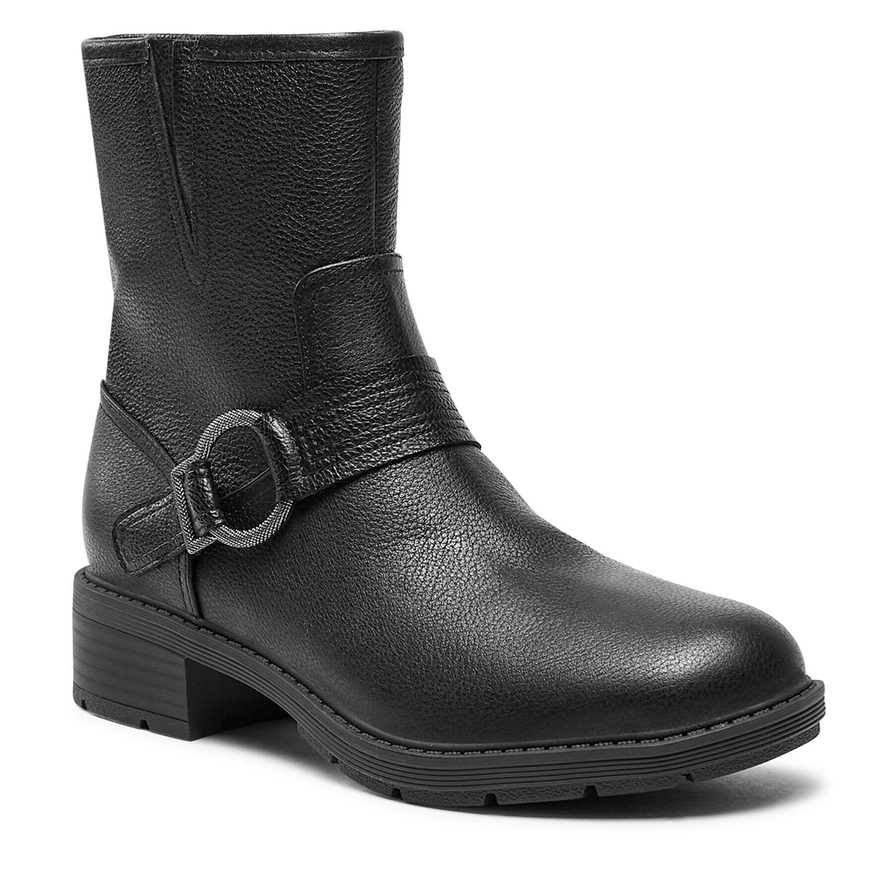 Clarks Botine Hearth Cross 261742344 Negru - Pled.ro