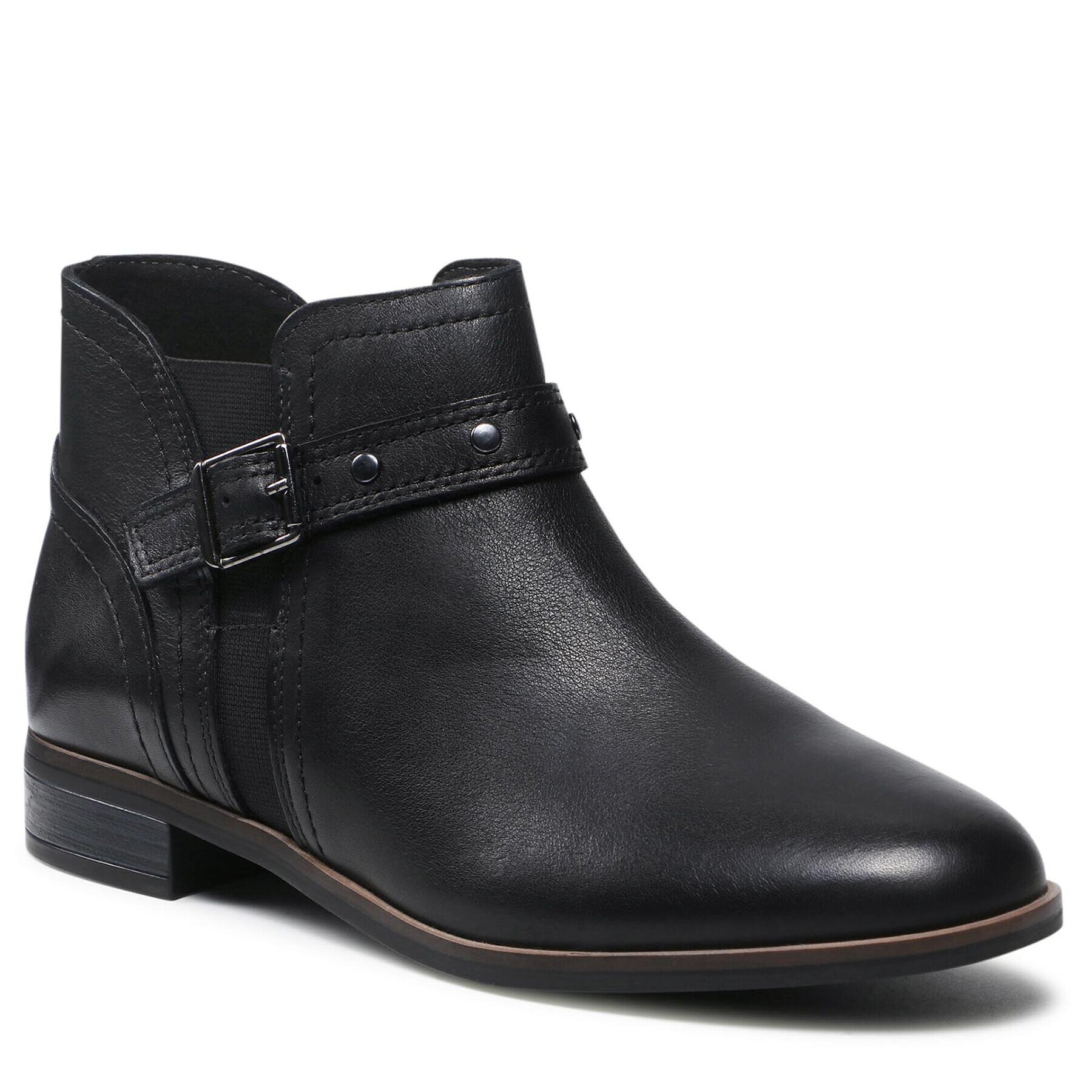 Clarks Botine Trish Strap 261636134 Negru - Pled.ro