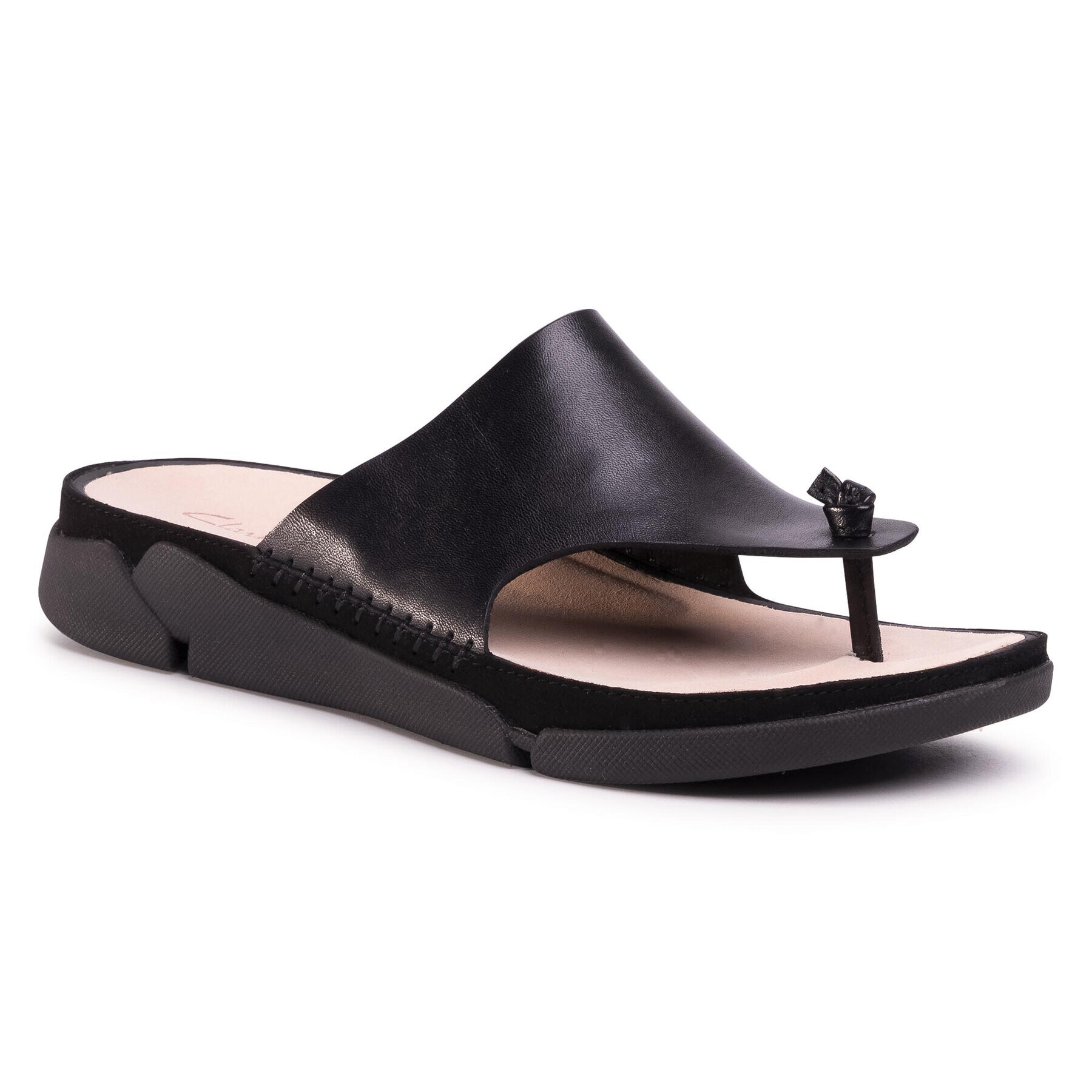 Clarks Flip flop Tri Toe Post 261493024 Negru - Pled.ro