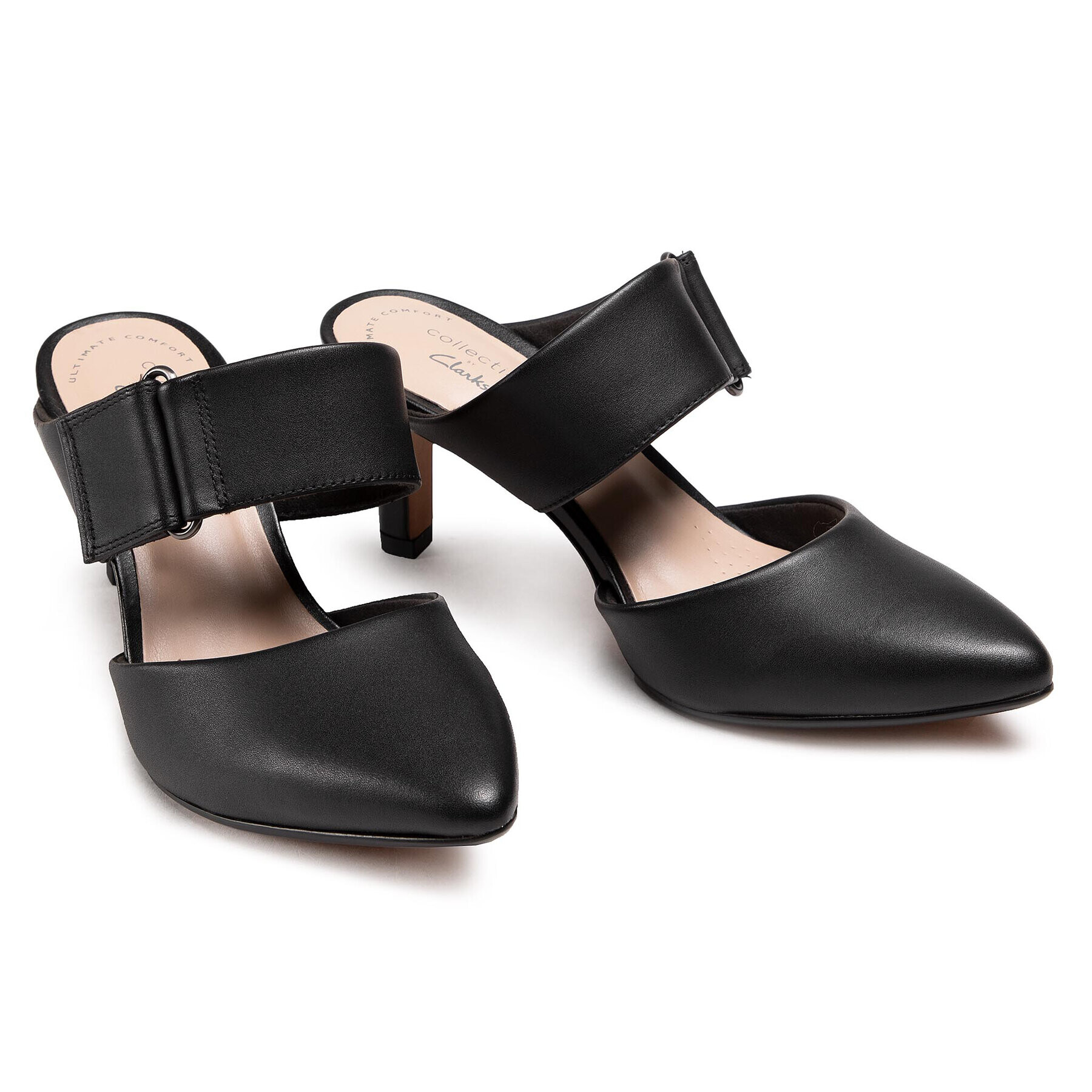 Clarks Șlapi Illeana Daisy 261582824 Negru - Pled.ro