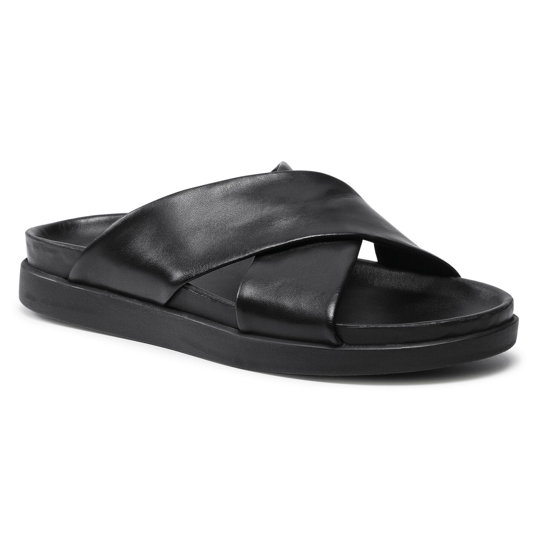 Clarks Șlapi Sunder Cross 261479787 Negru - Pled.ro