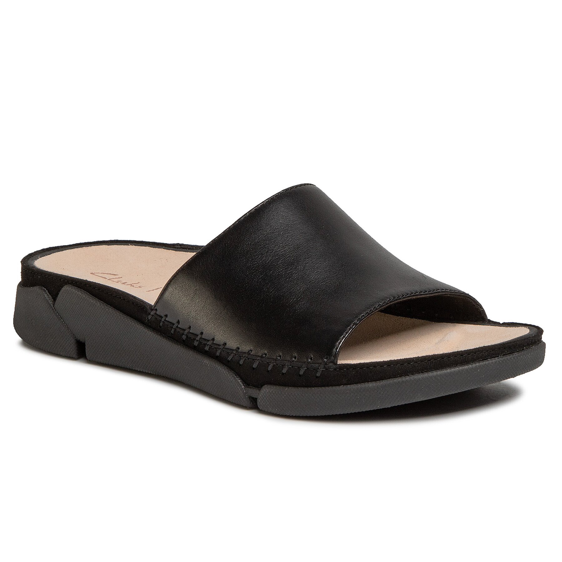 Clarks Șlapi Tri Slide 261487634 Negru - Pled.ro