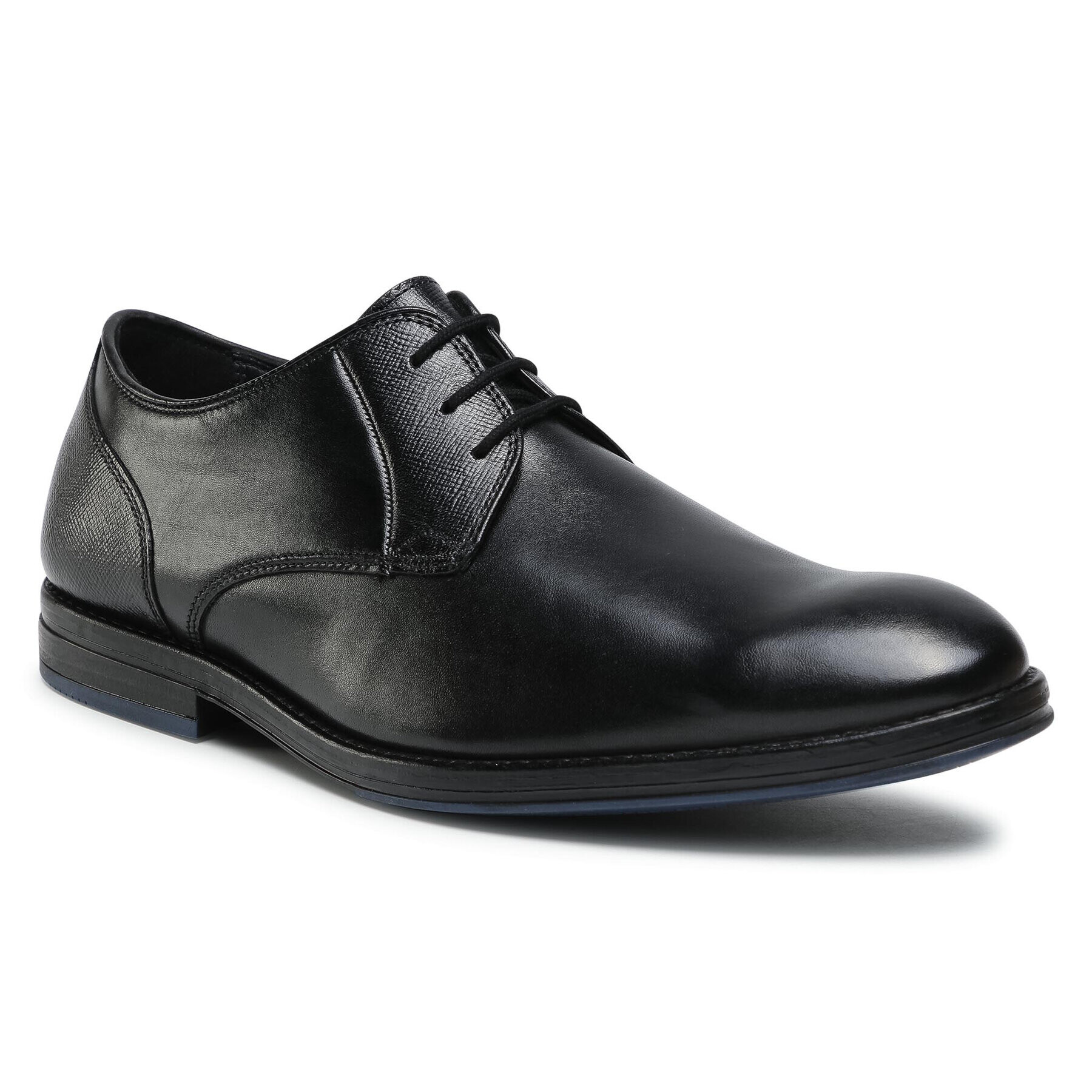 Clarks Pantofi Citi Stride Lace 261533617 Negru - Pled.ro