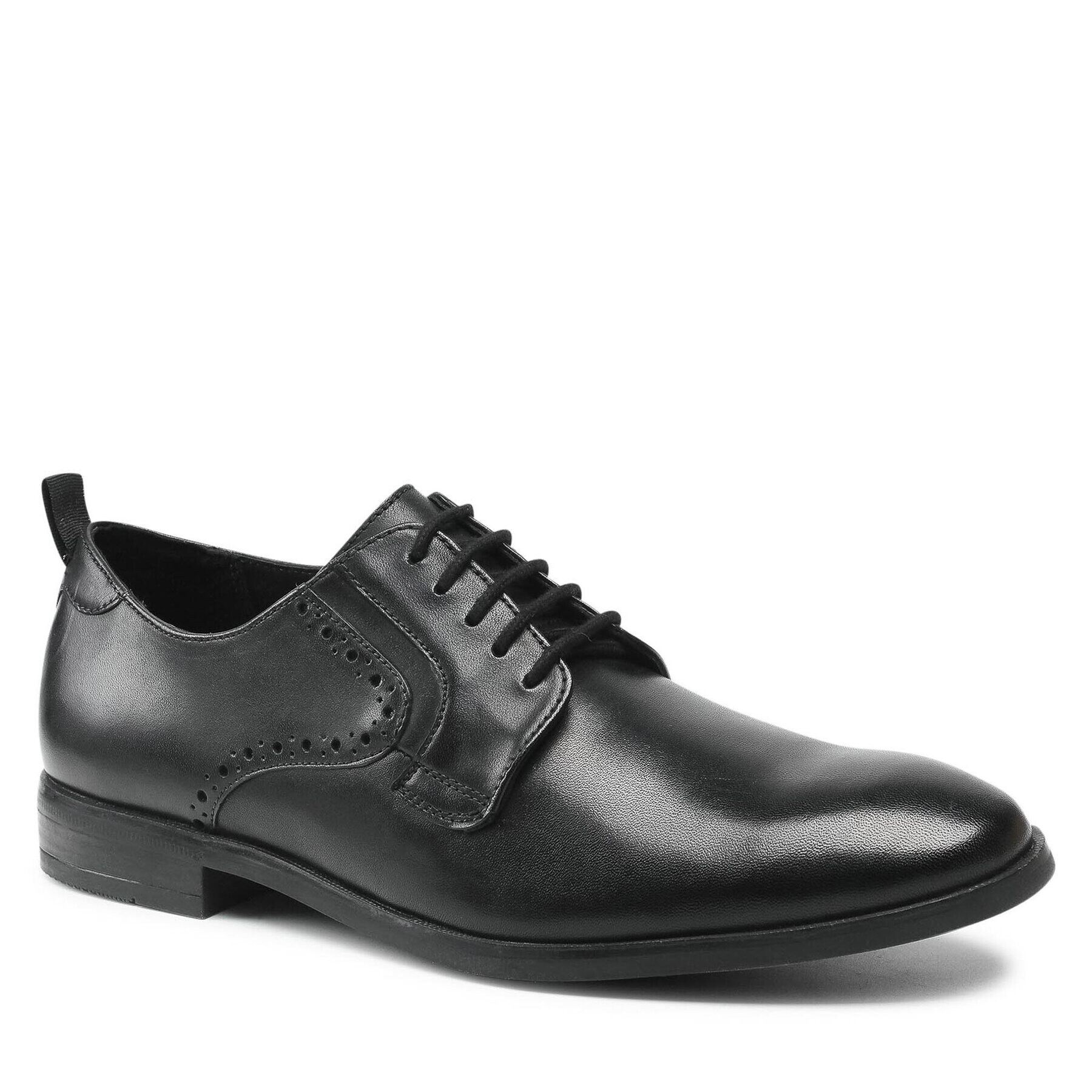 Clarks Pantofi Stanford Lace 261612557 Negru - Pled.ro