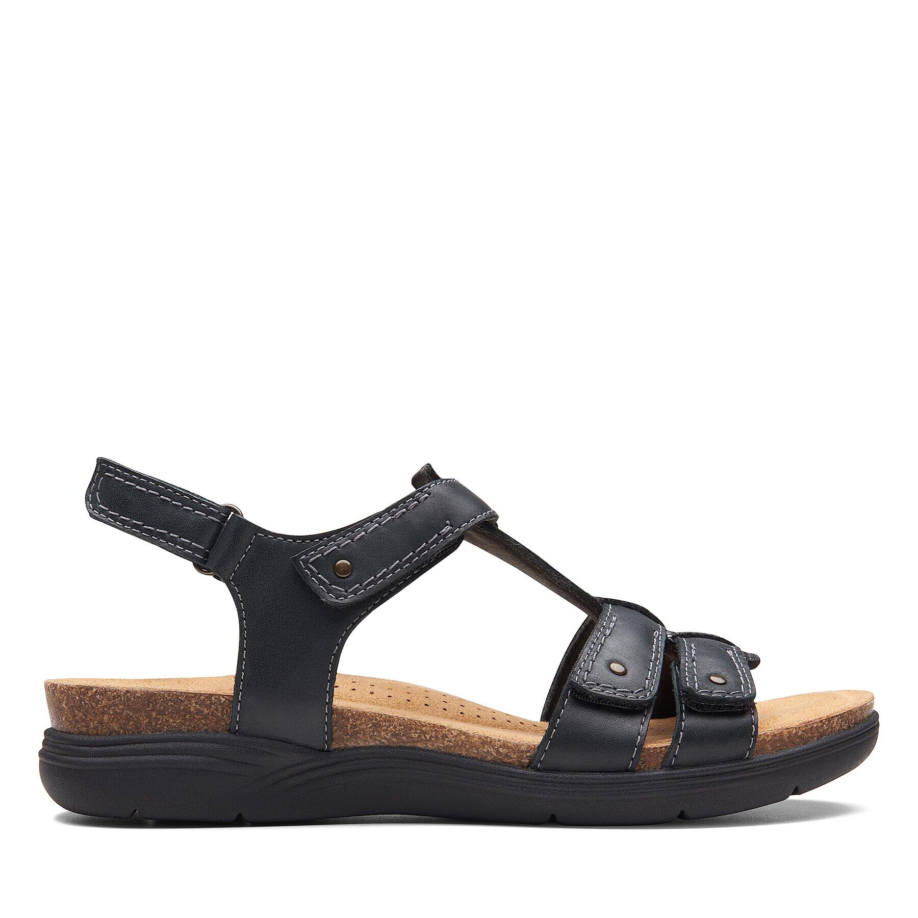 Clarks Sandale April Cove 26170510 Negru - Pled.ro