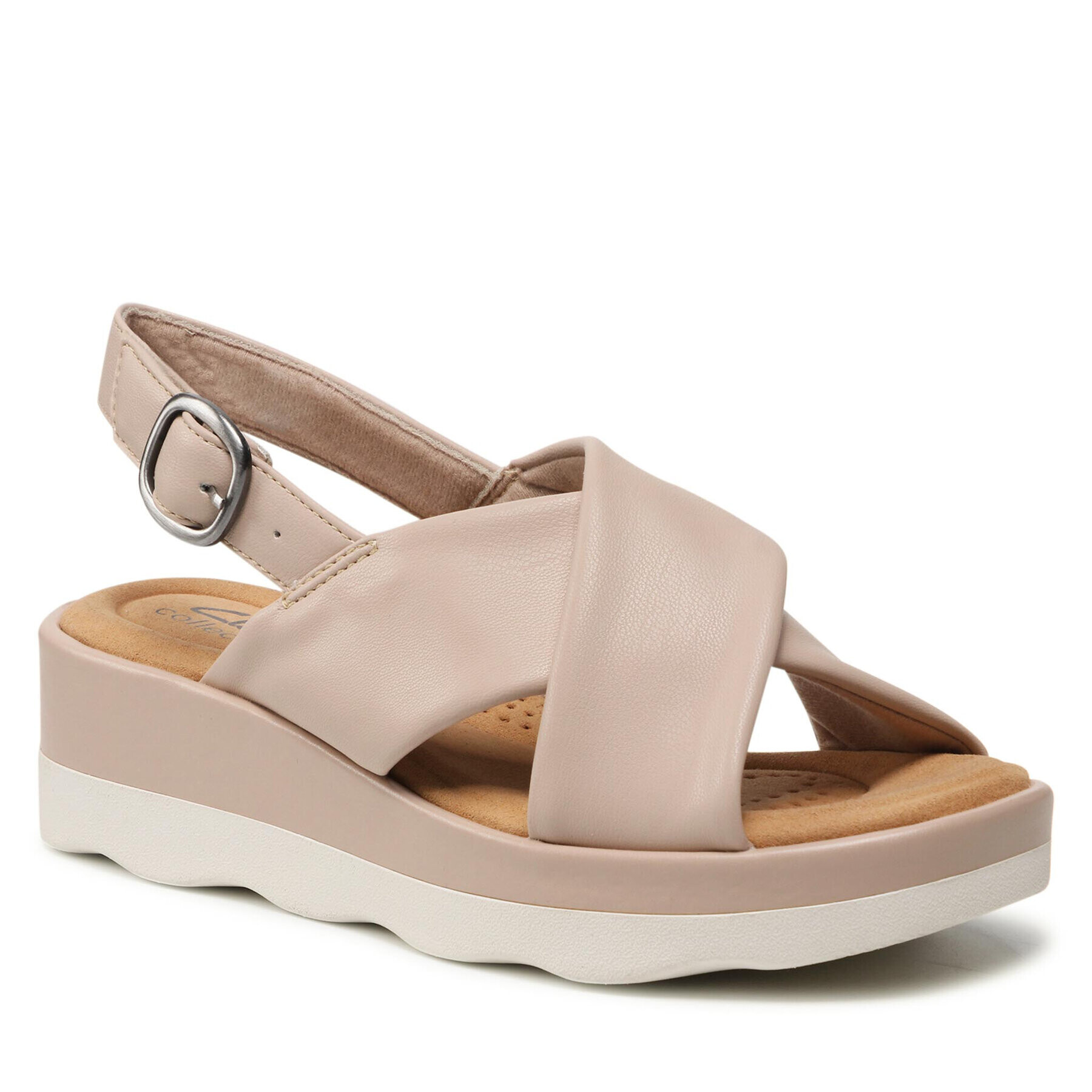 Clarks Sandale Clara Cove 261647254 Bej - Pled.ro